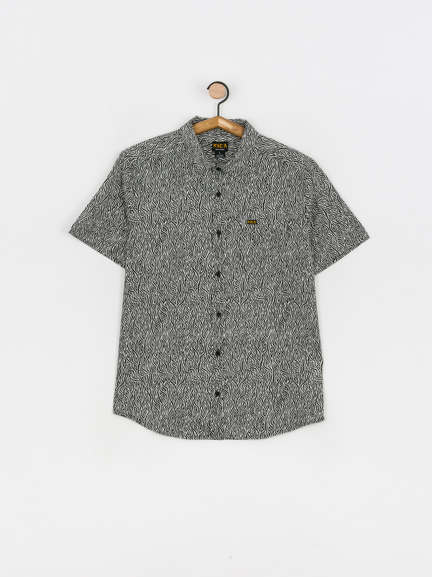 Koszula RVCA Matt Leines (black/white)