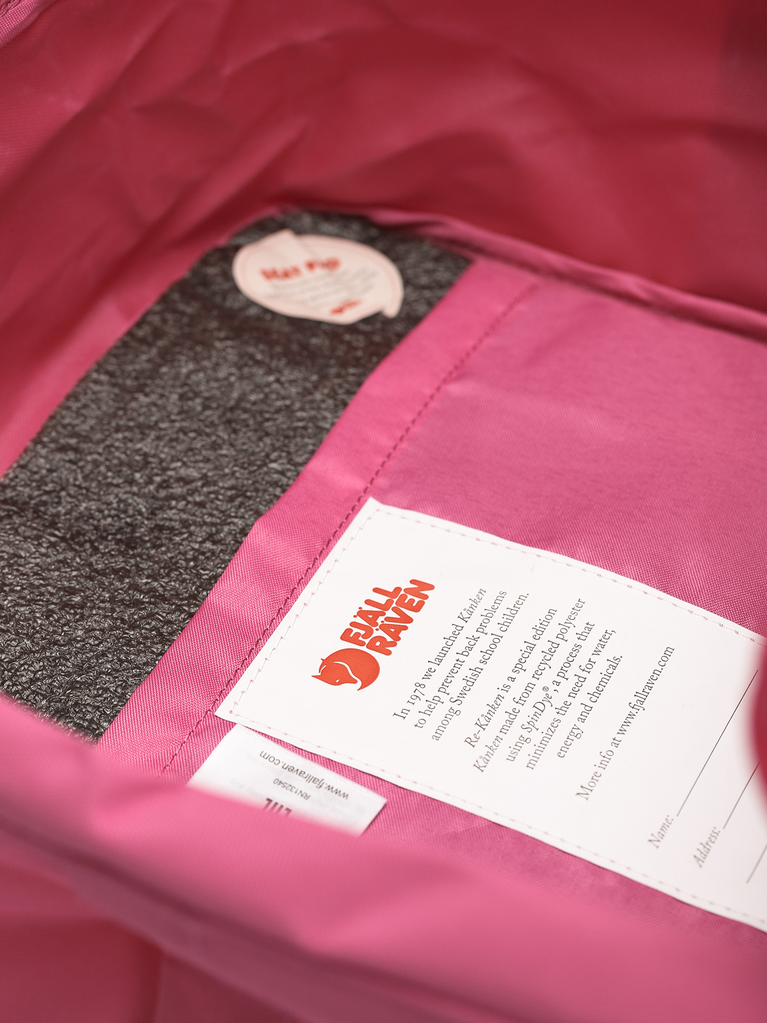 Plecak Fjallraven Re Kanken (pink rose)