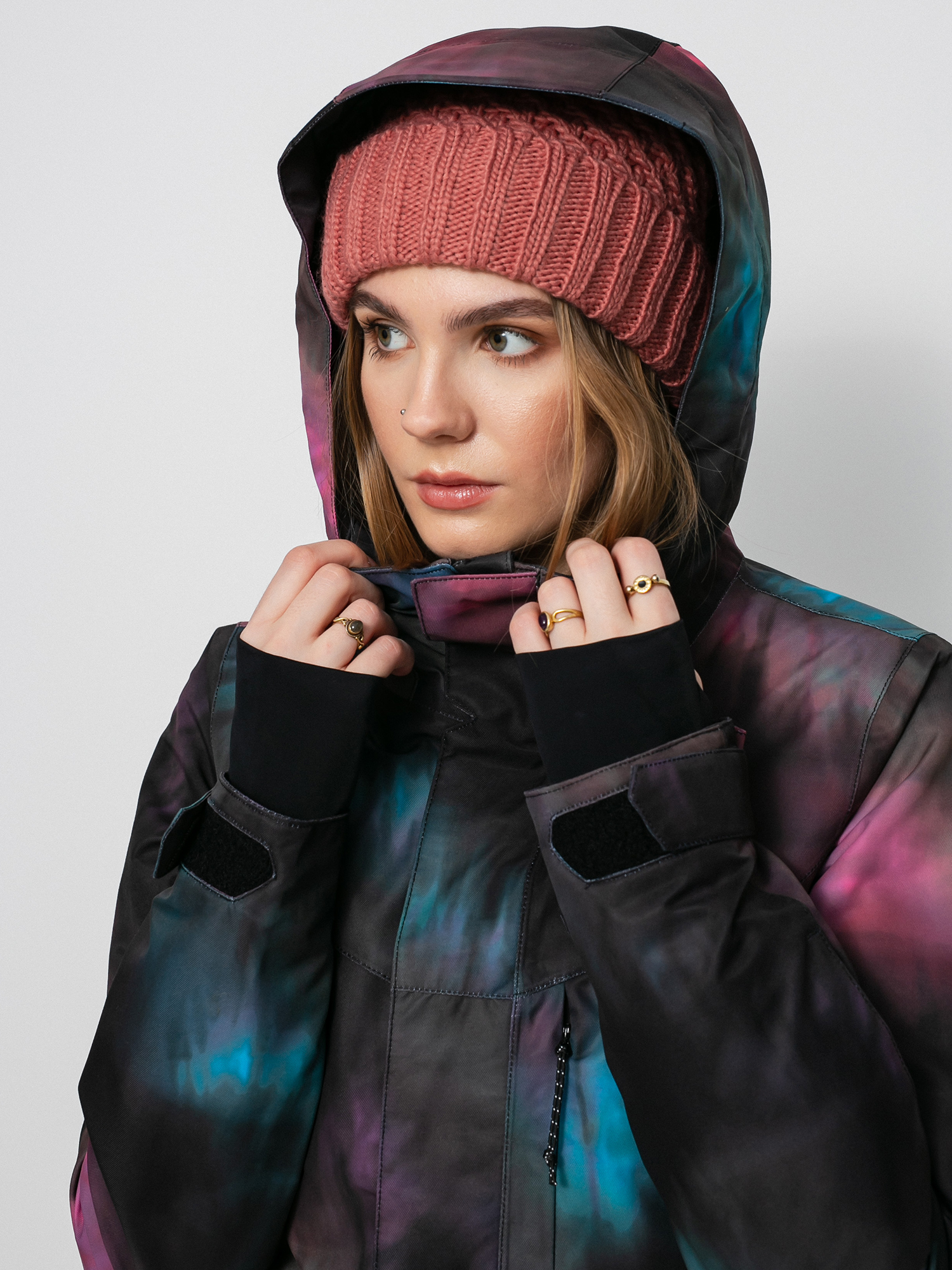 Damska Kurtka snowboardowa Volcom Pine 2L Tds Inf (blue tie dye)