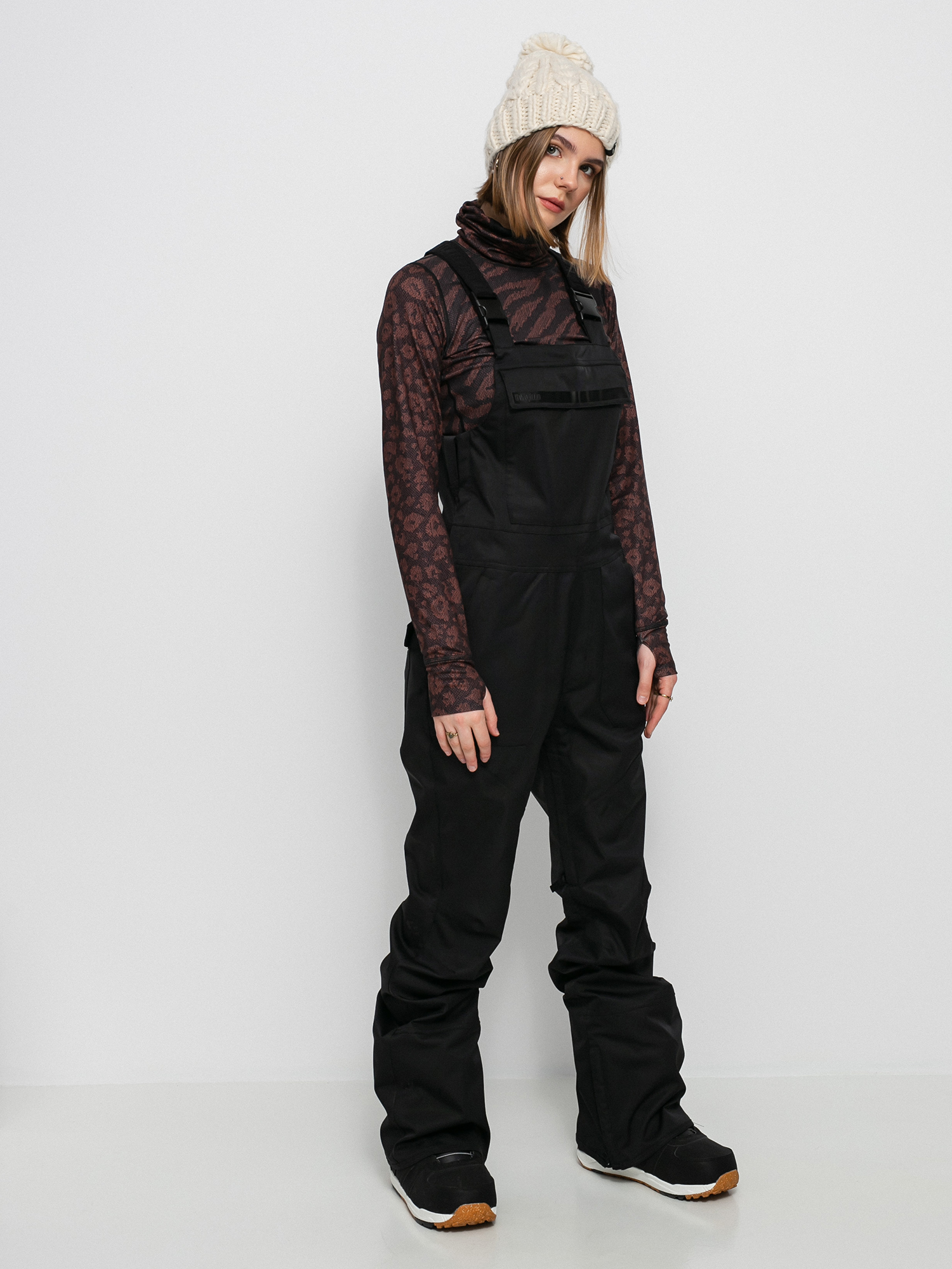 Damskie Spodnie snowboardowe ThirtyTwo Basement Bib (black)