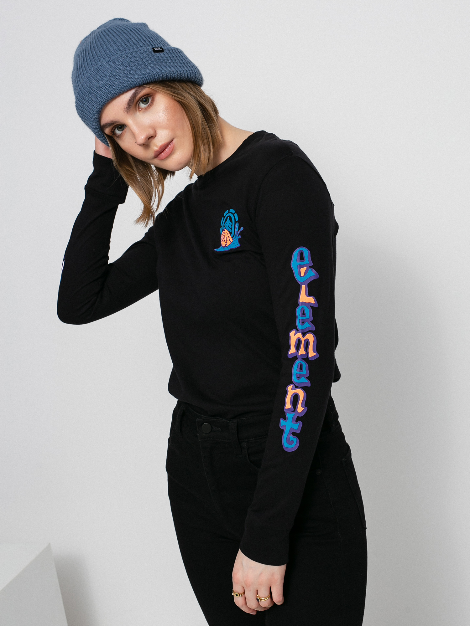 Longsleeve Element Karvel Wmn (flint black)