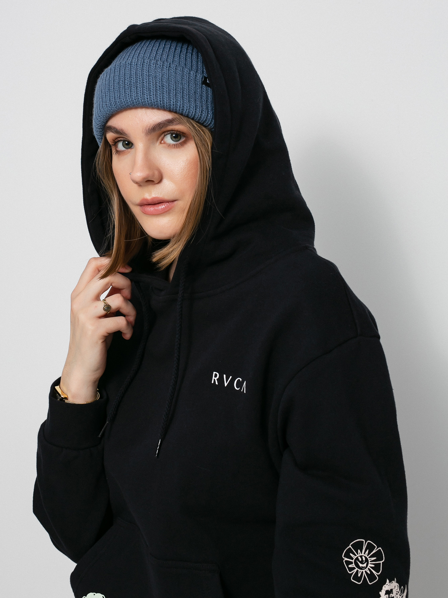 Bluza z kapturem RVCA Mash Up HD Wmn (black)