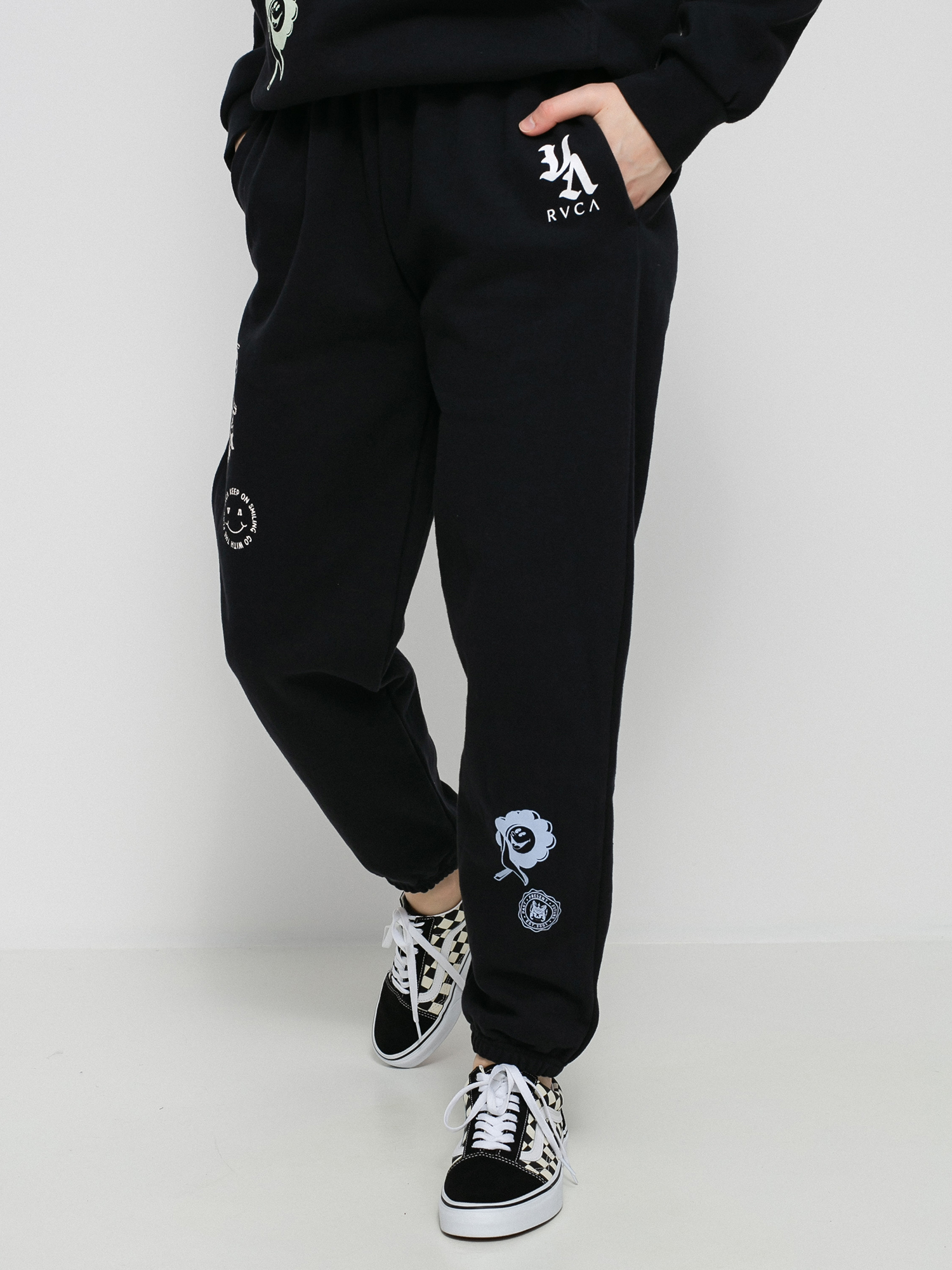 Spodnie RVCA Mash Up Sweats Wmn (black)