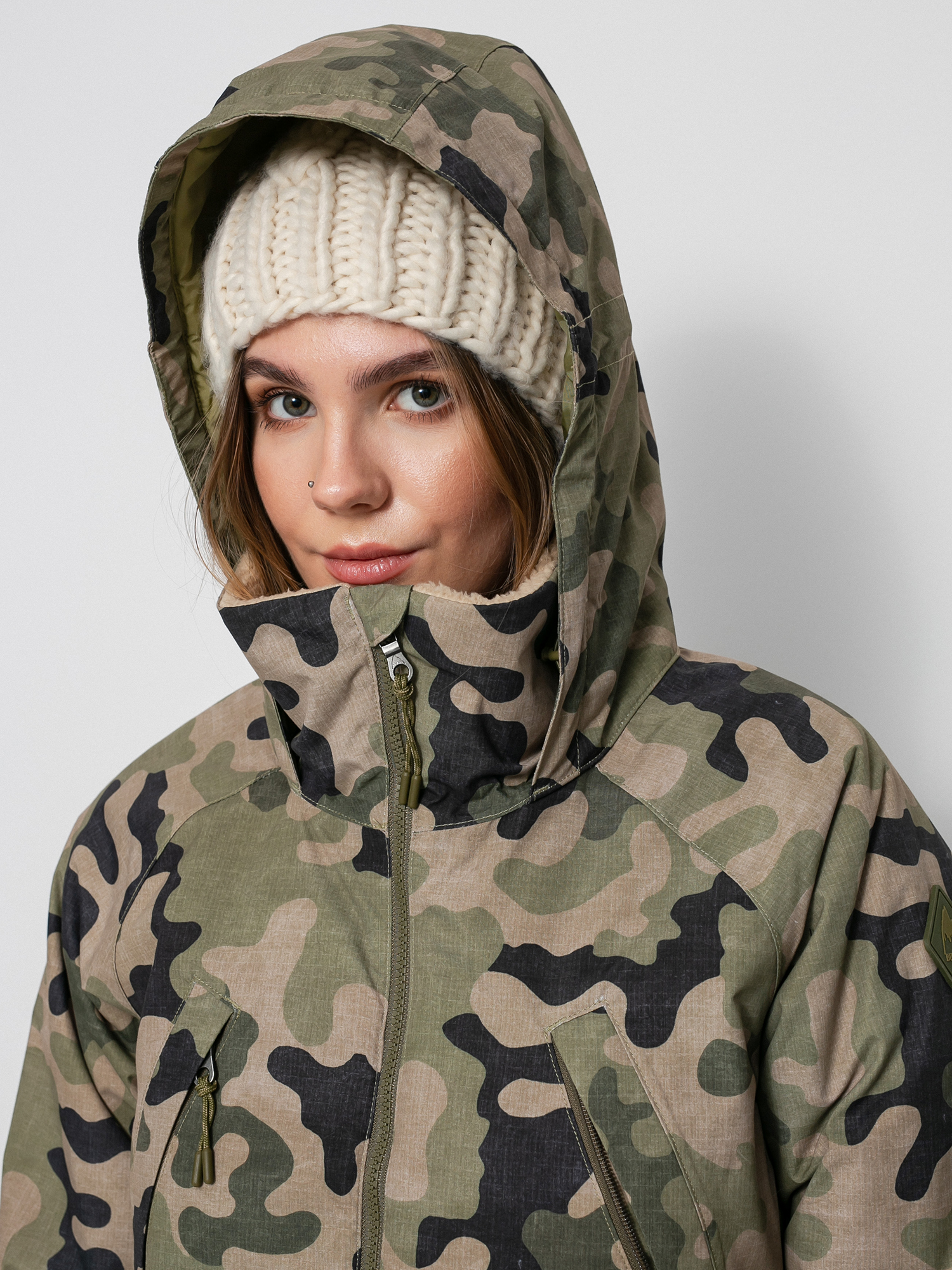 Damska Kurtka snowboardowa Burton Prowess (martini olive terra camo)