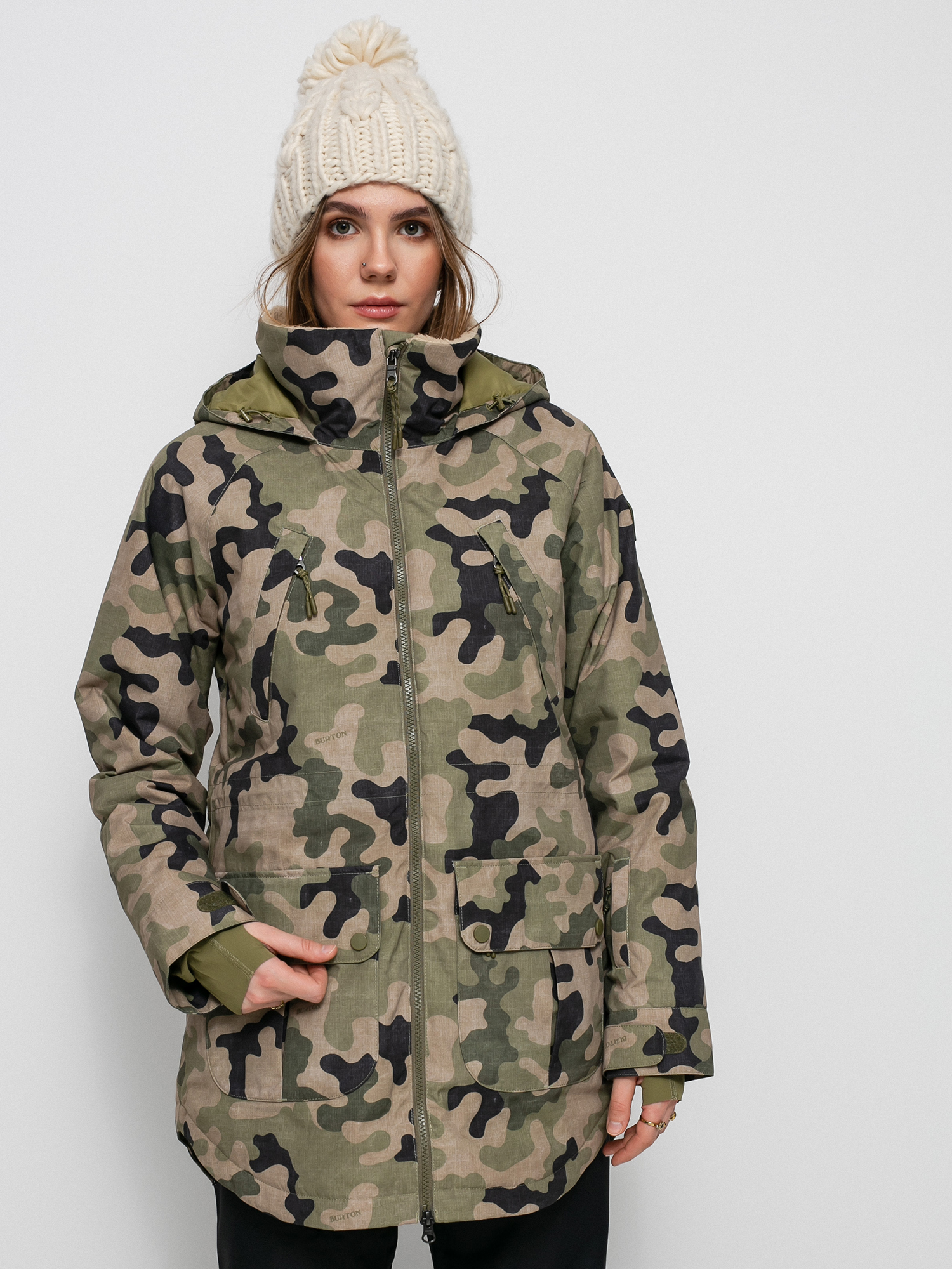 Damska Kurtka snowboardowa Burton Prowess (martini olive terra camo)