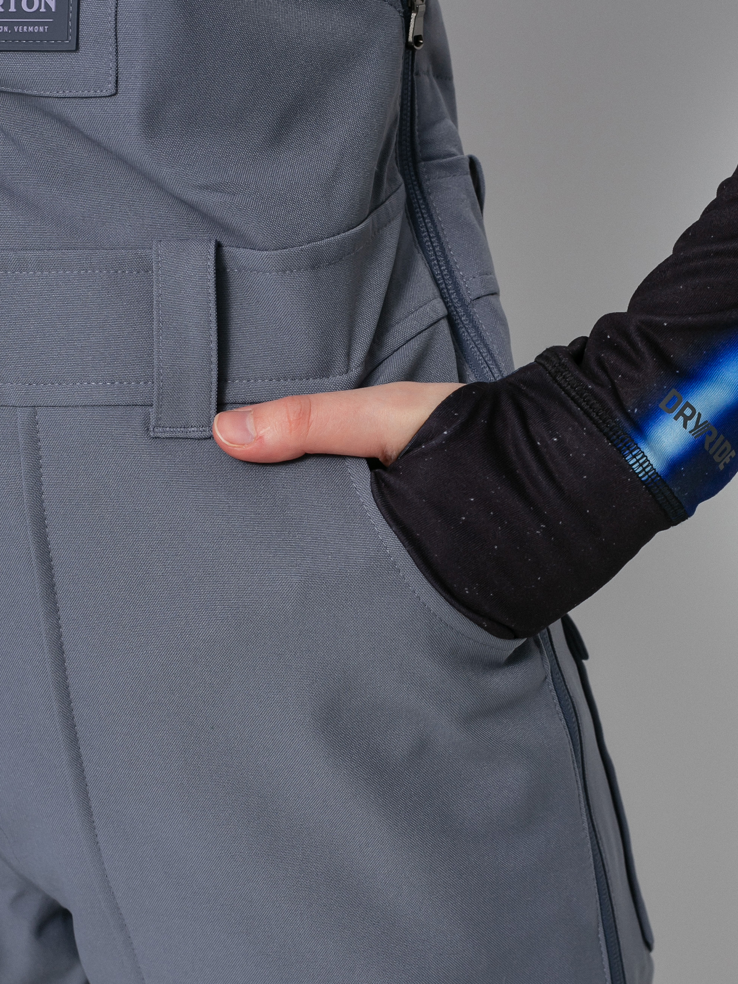 Damskie Spodnie snowboardowe Burton Avalon Bib (folkstone gray)