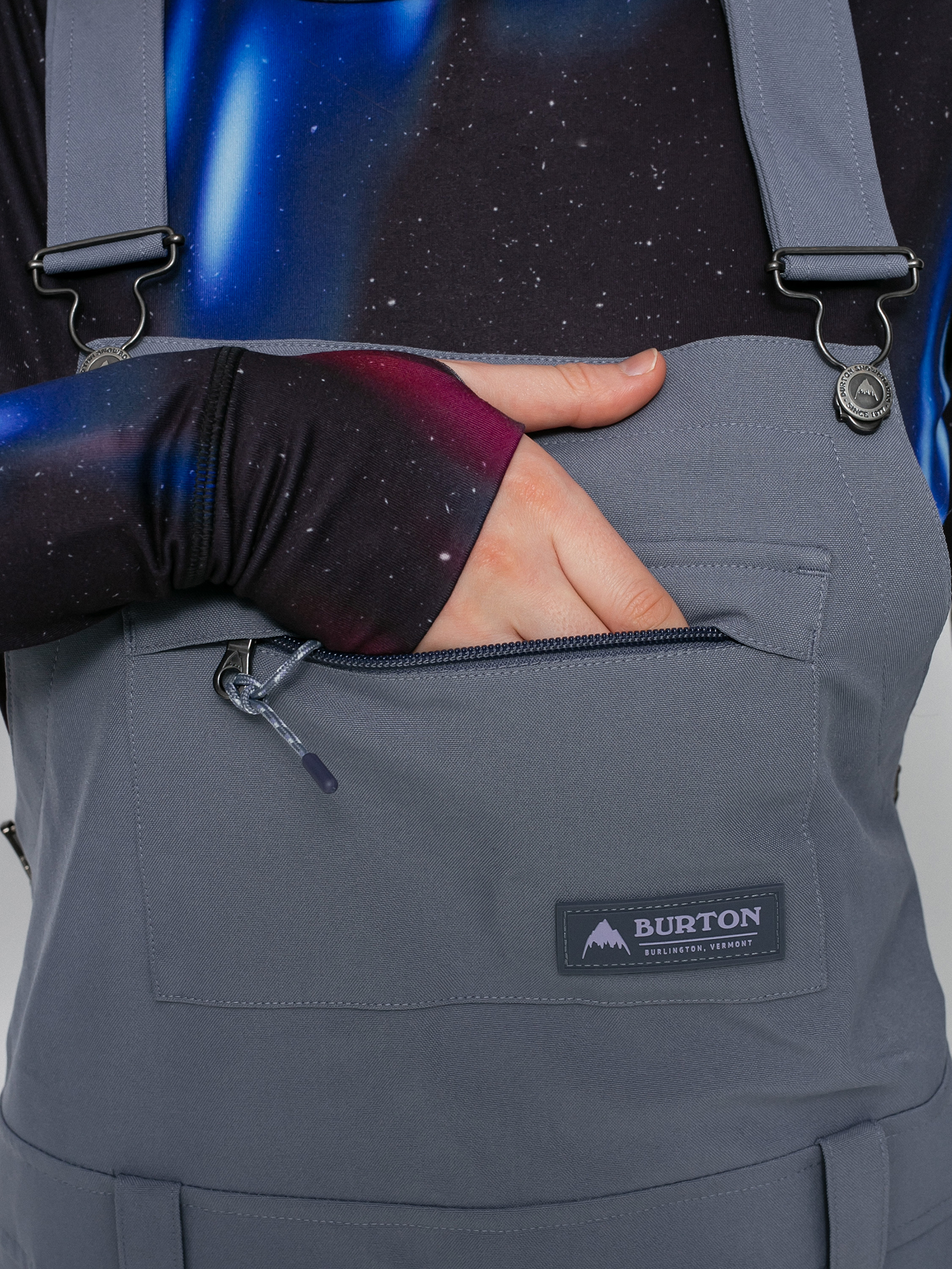 Damskie Spodnie snowboardowe Burton Avalon Bib (folkstone gray)
