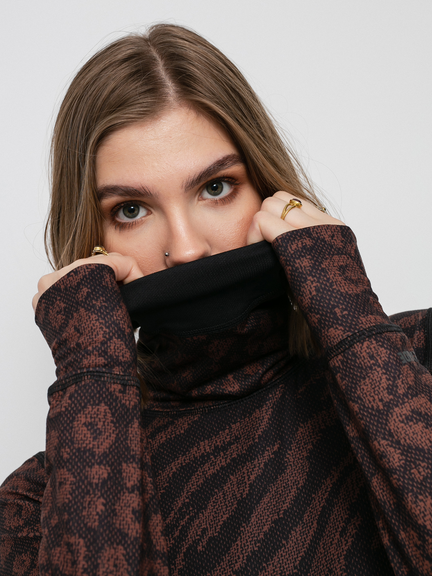 Damski Longsleeve aktywny Burton Midweight Base Layer Long Neck (animal mashup)