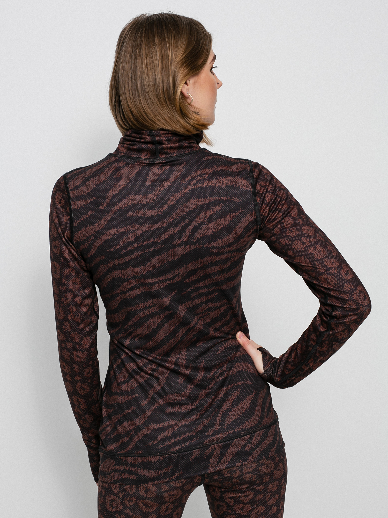 Damski Longsleeve aktywny Burton Midweight Base Layer Long Neck (animal mashup)