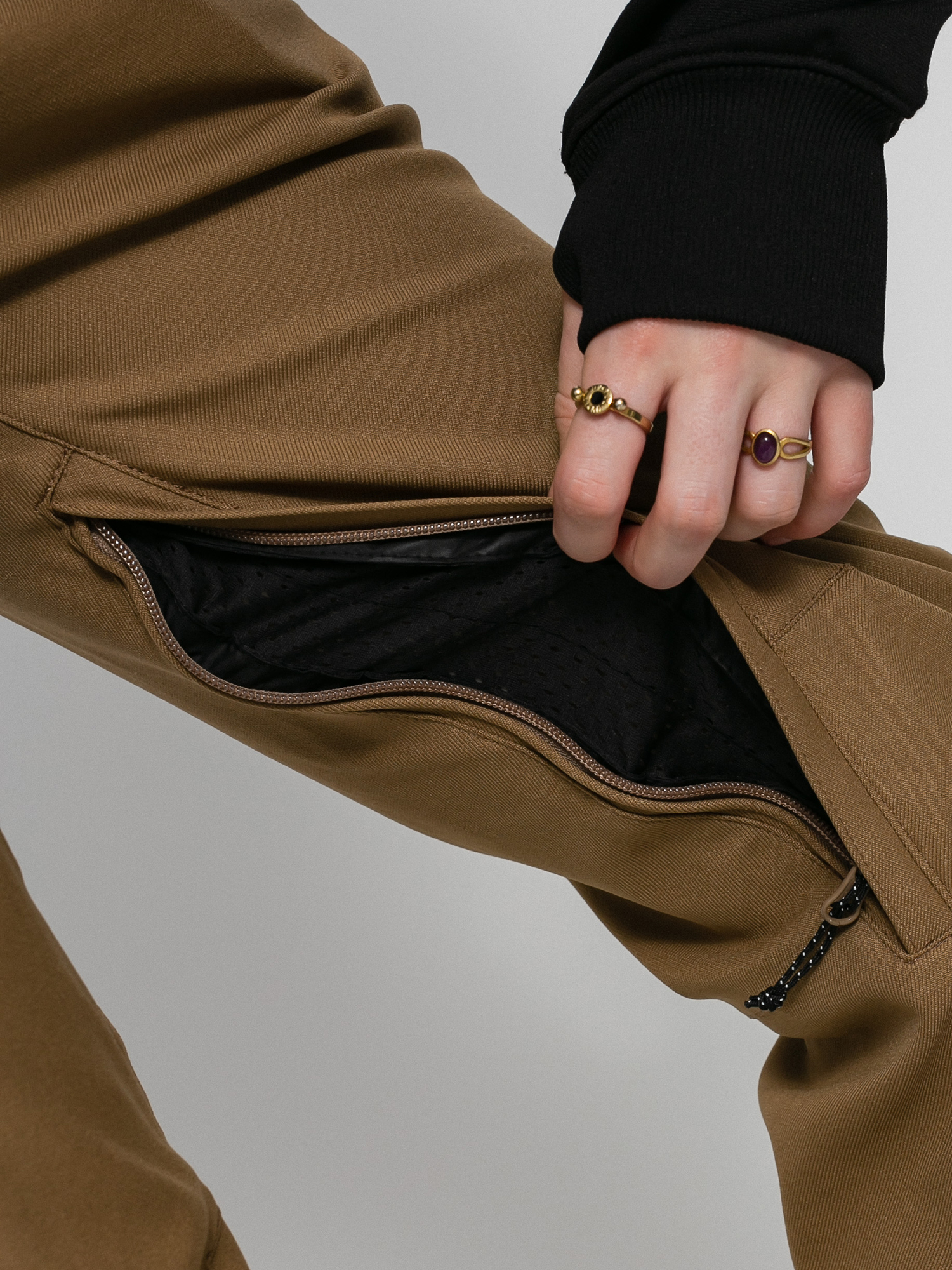 Damskie Spodnie snowboardowe Volcom Species Stretch (coffee)