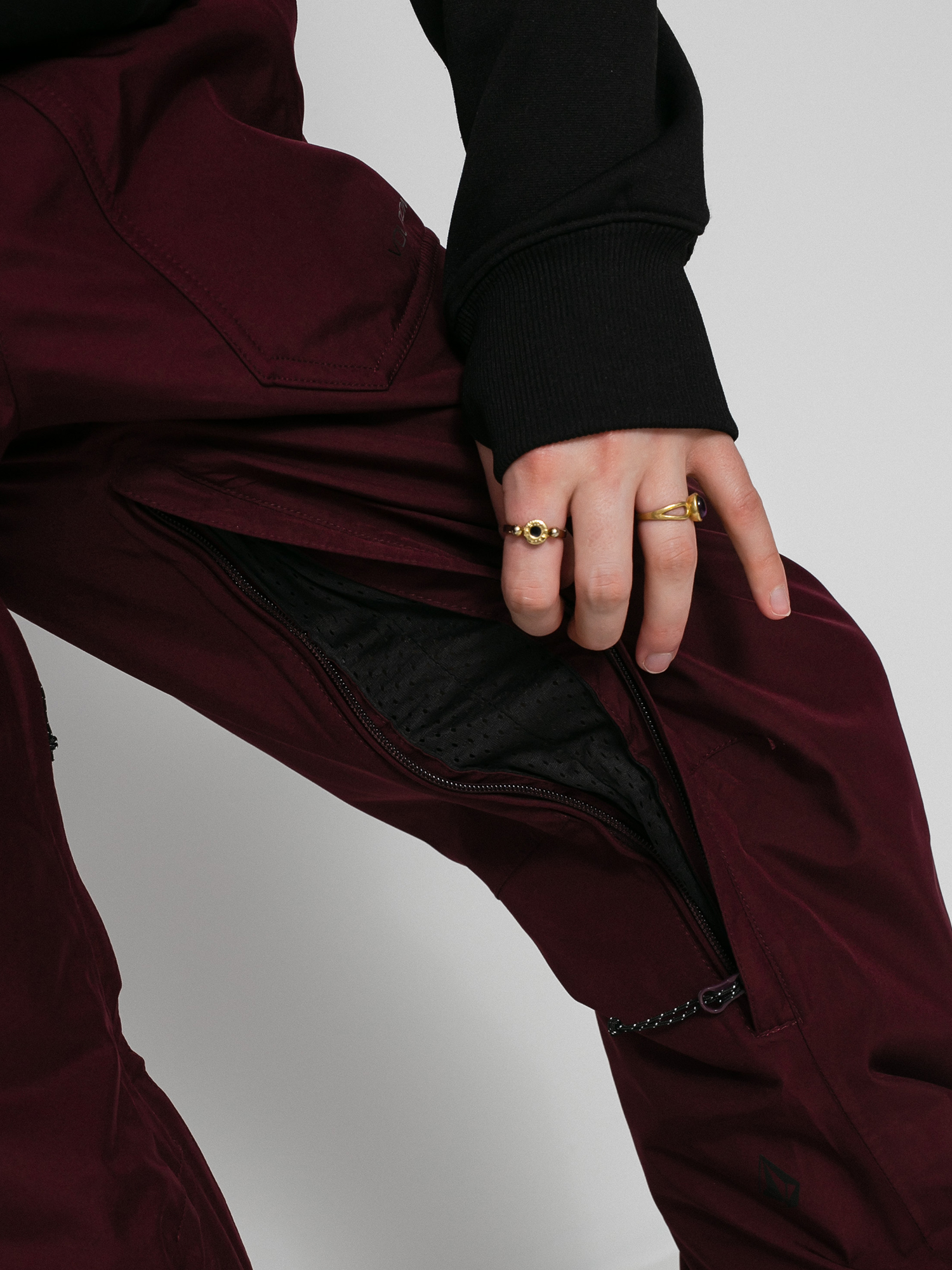 Damskie Spodnie snowboardowe Volcom Knox Ins Gore Tex (merlot)