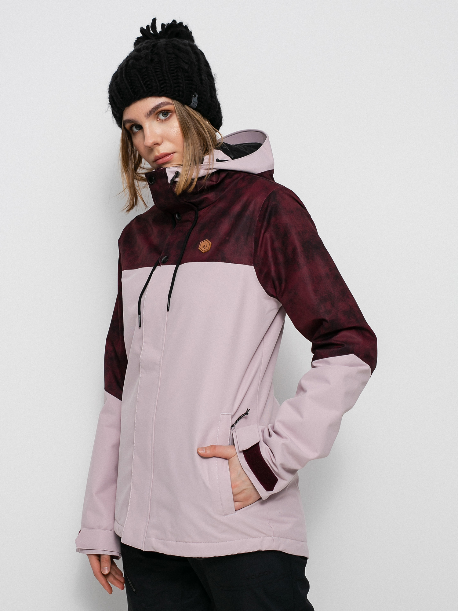 Damska Kurtka snowboardowa Volcom Bolt Ins (hazey pink)