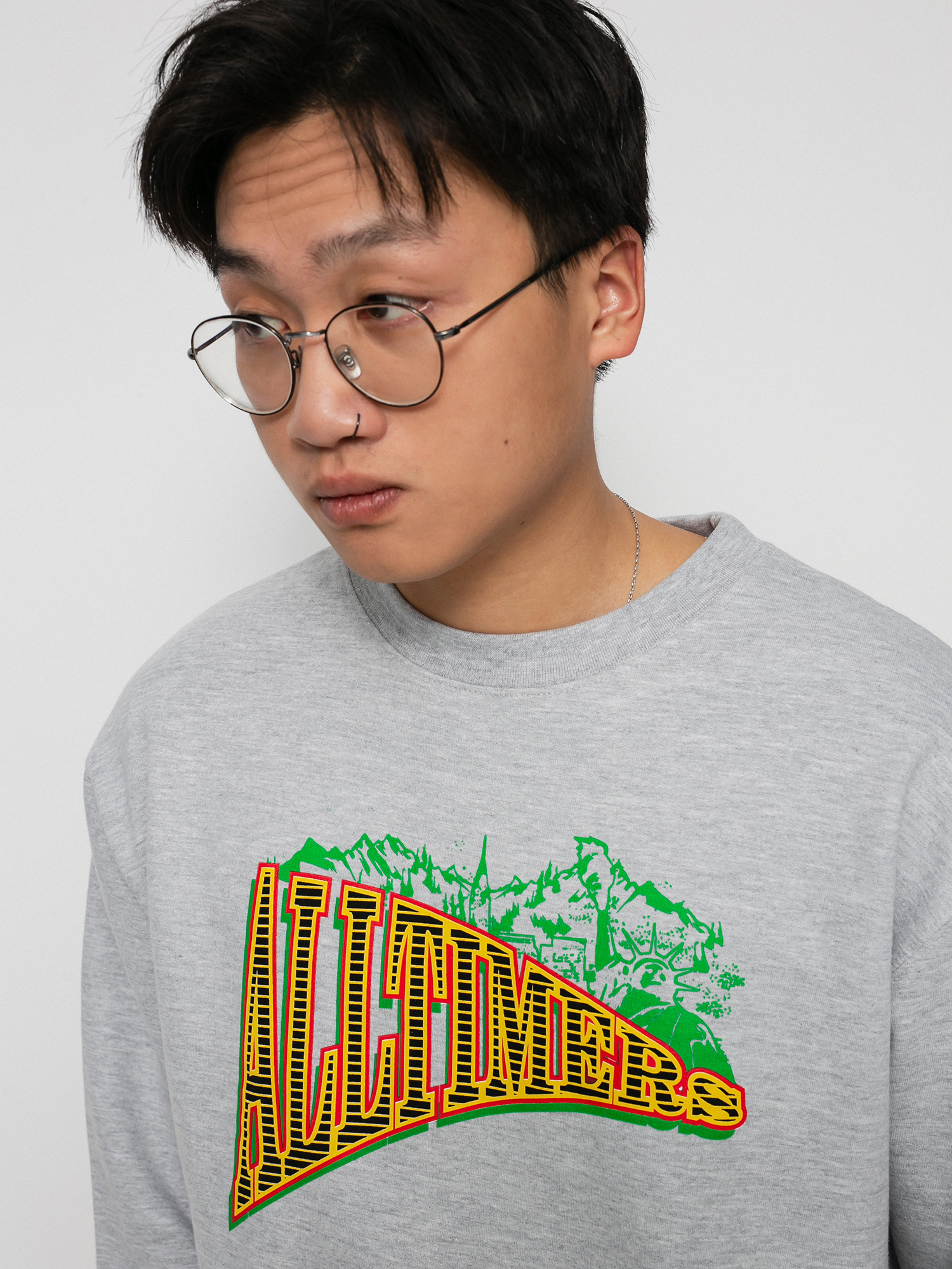 Bluza Alltimers Ny Canada Crew (heather grey)