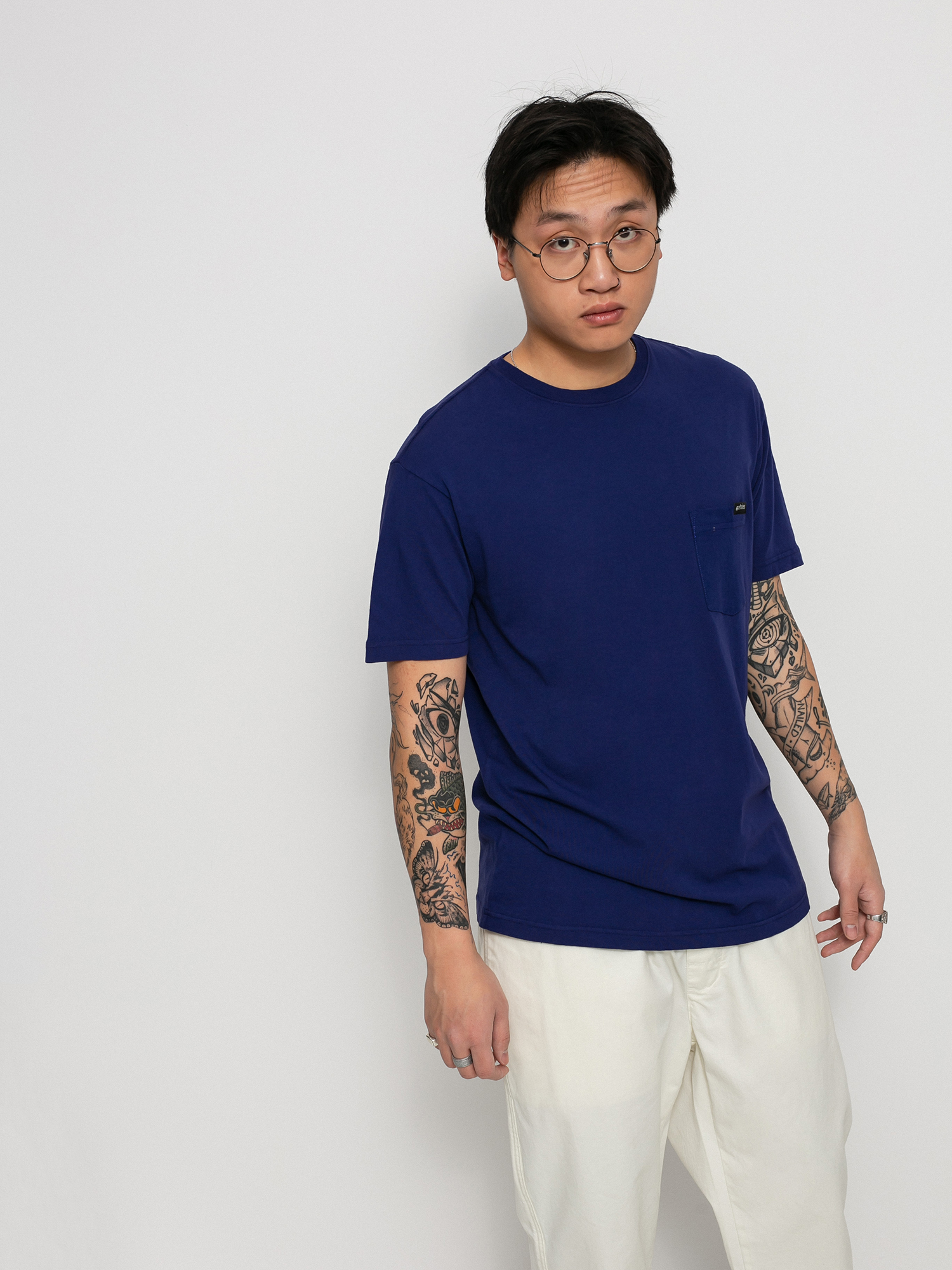 T-shirt Etnies Icon Pocket Wash (blue)