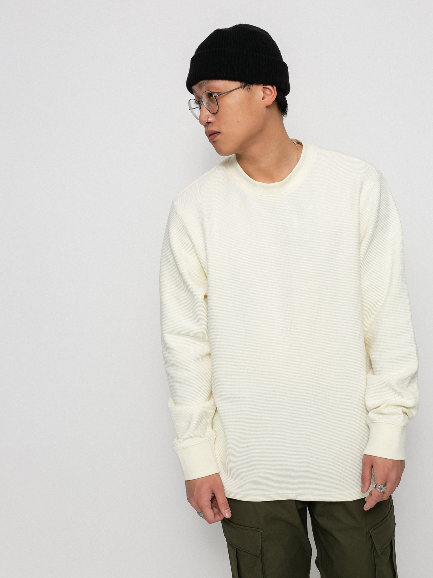 Longsleeve Element Stornes Waffle (bone white)
