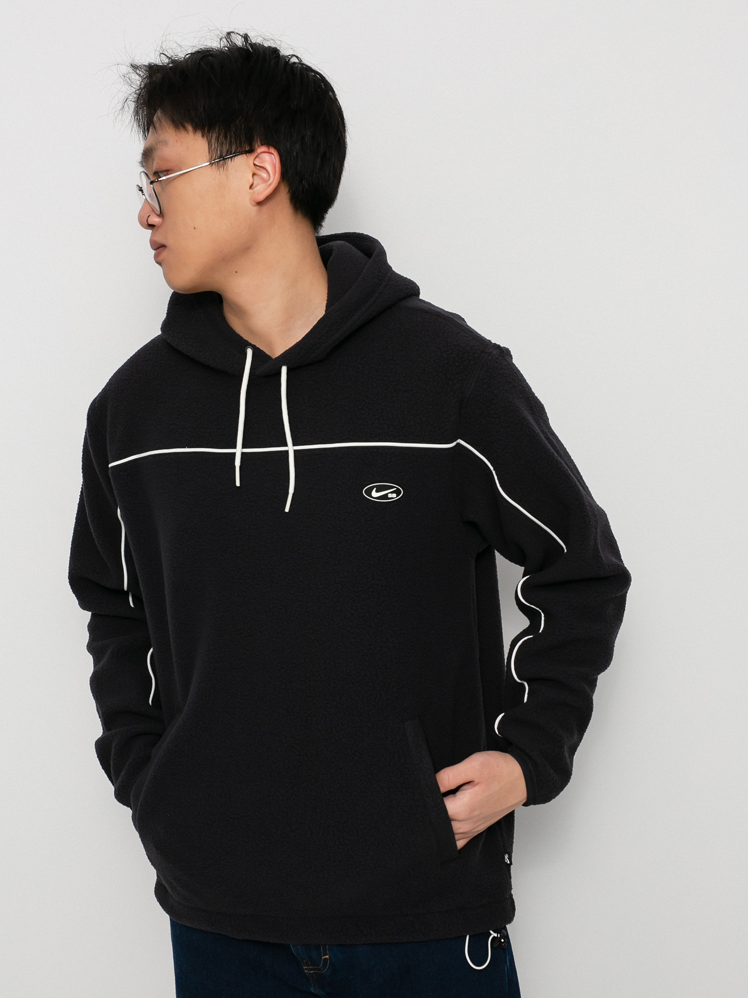 Bluza z kapturem Nike SB Sherpa HD (black/sail/sail)