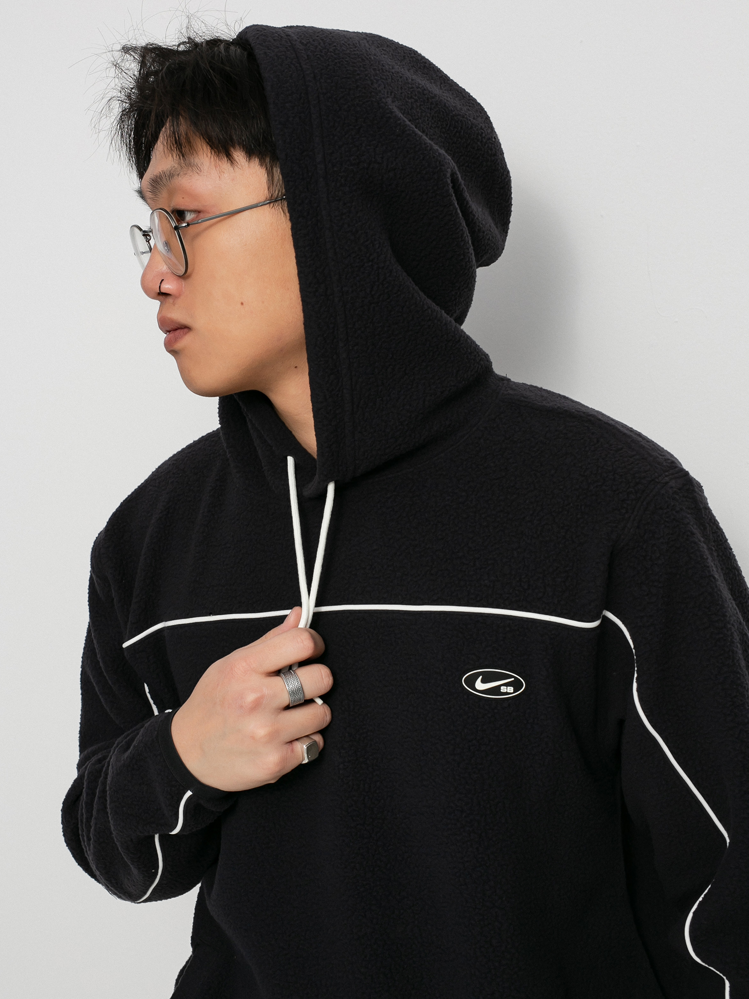 Bluza z kapturem Nike SB Sherpa HD (black/sail/sail)