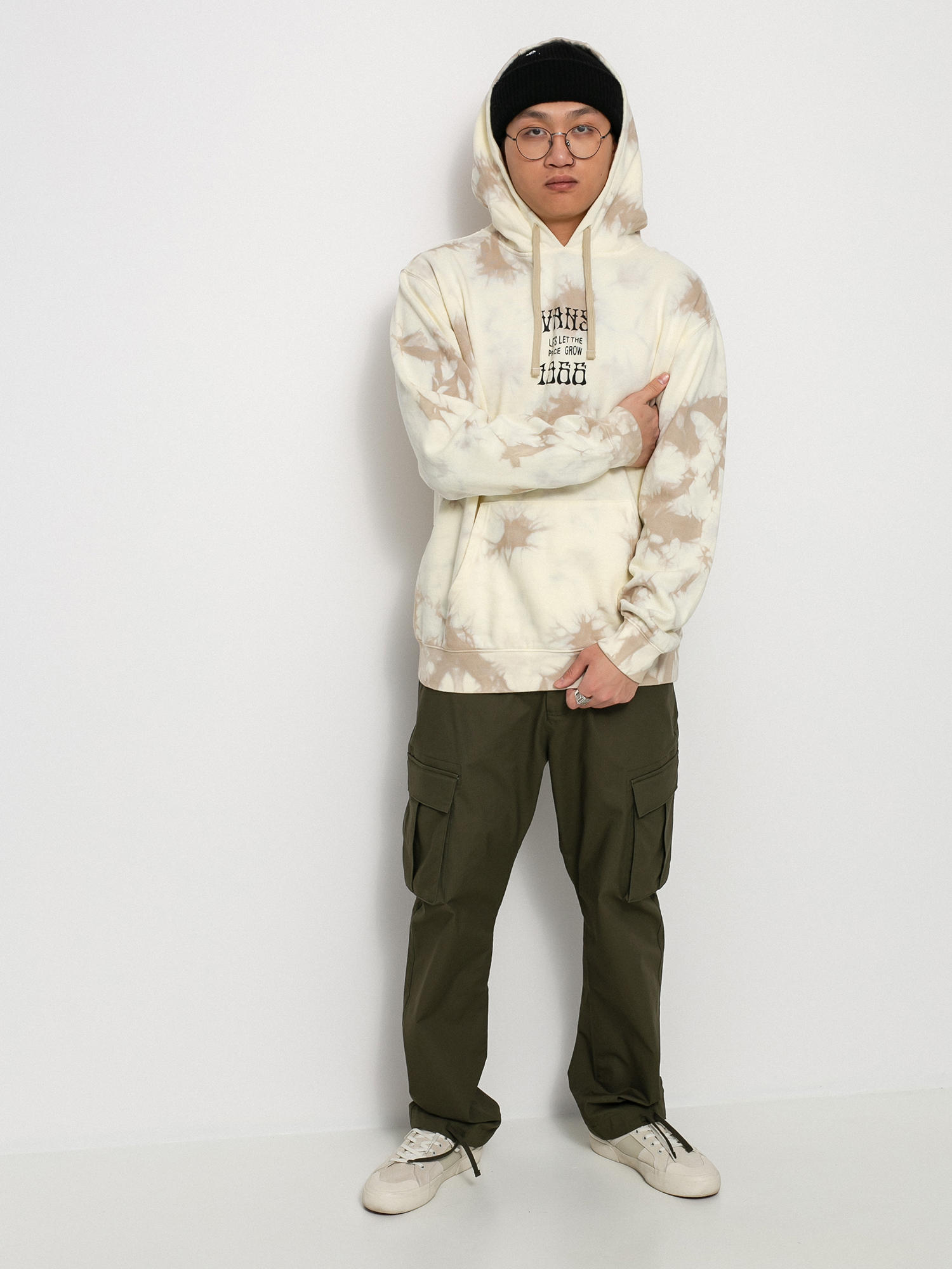 Bluza z kapturem Vans Scattered HD (oatmeal)