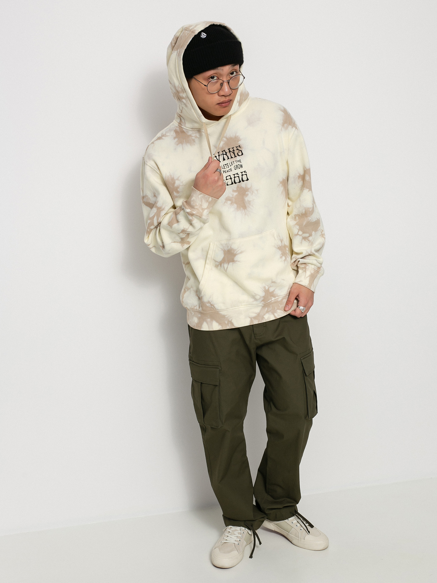 Bluza z kapturem Vans Scattered HD (oatmeal)