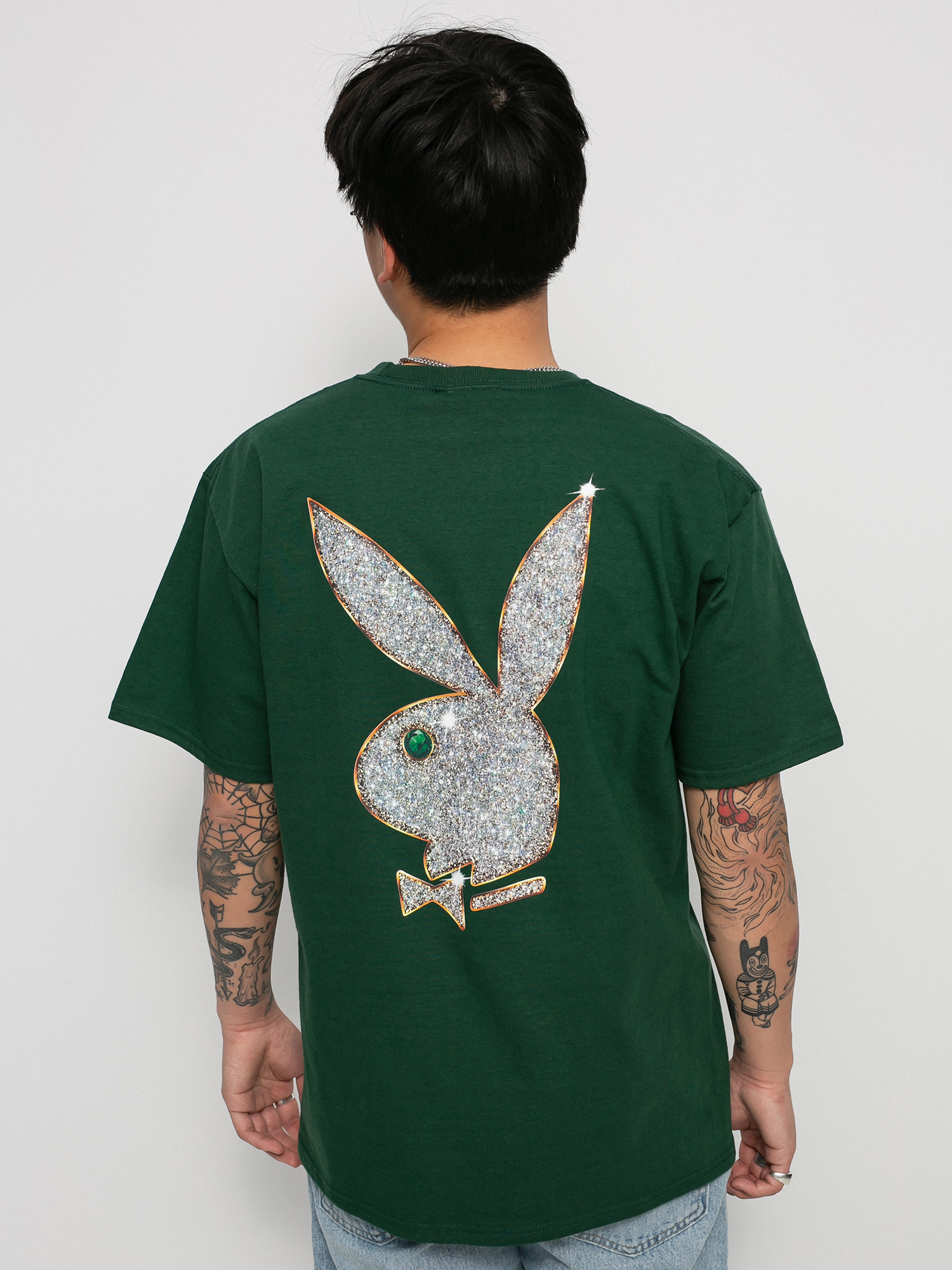 T-shirt HUF X Playboy Vvs Logo (forest green)
