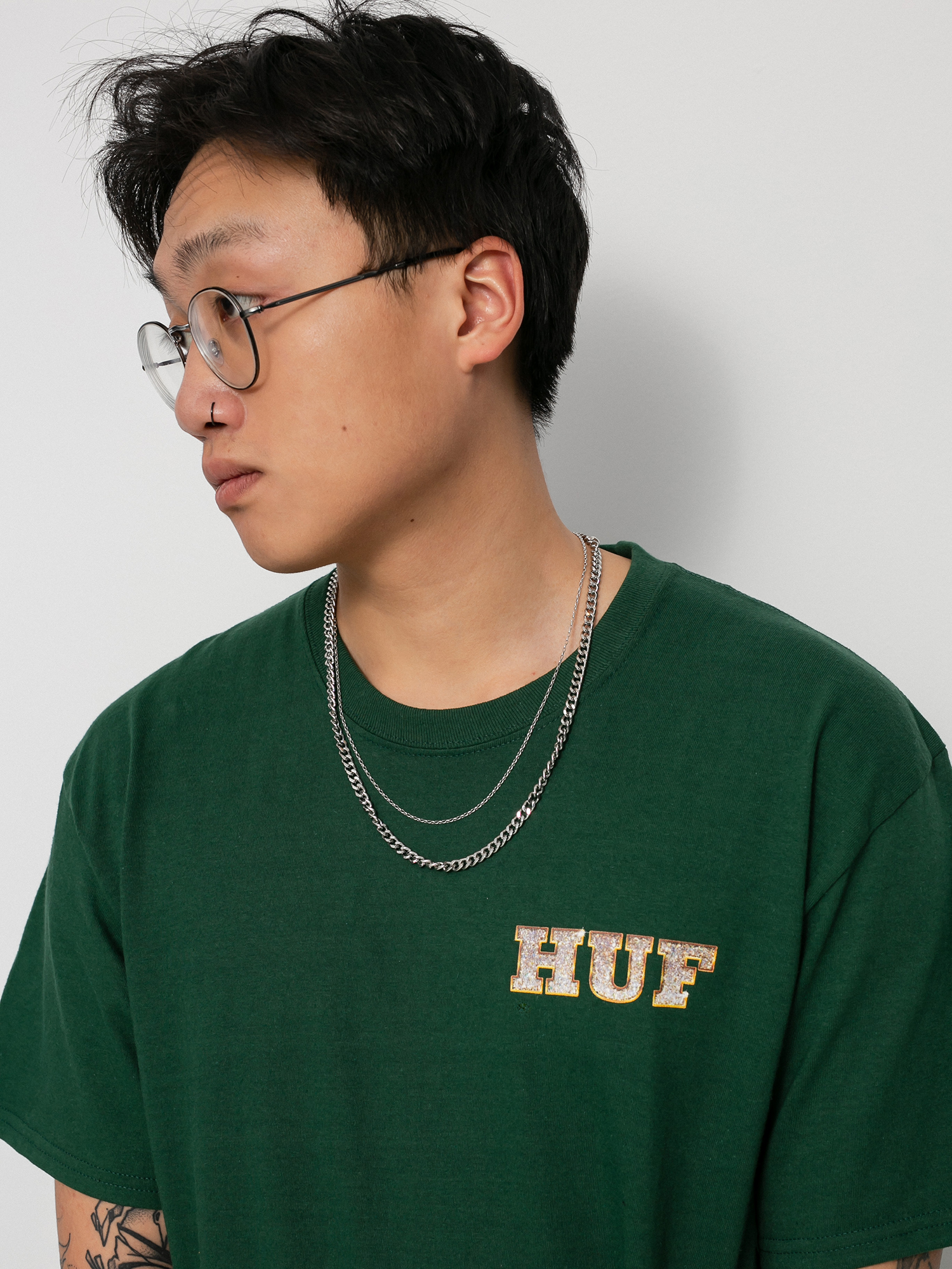 T-shirt HUF X Playboy Vvs Logo (forest green)