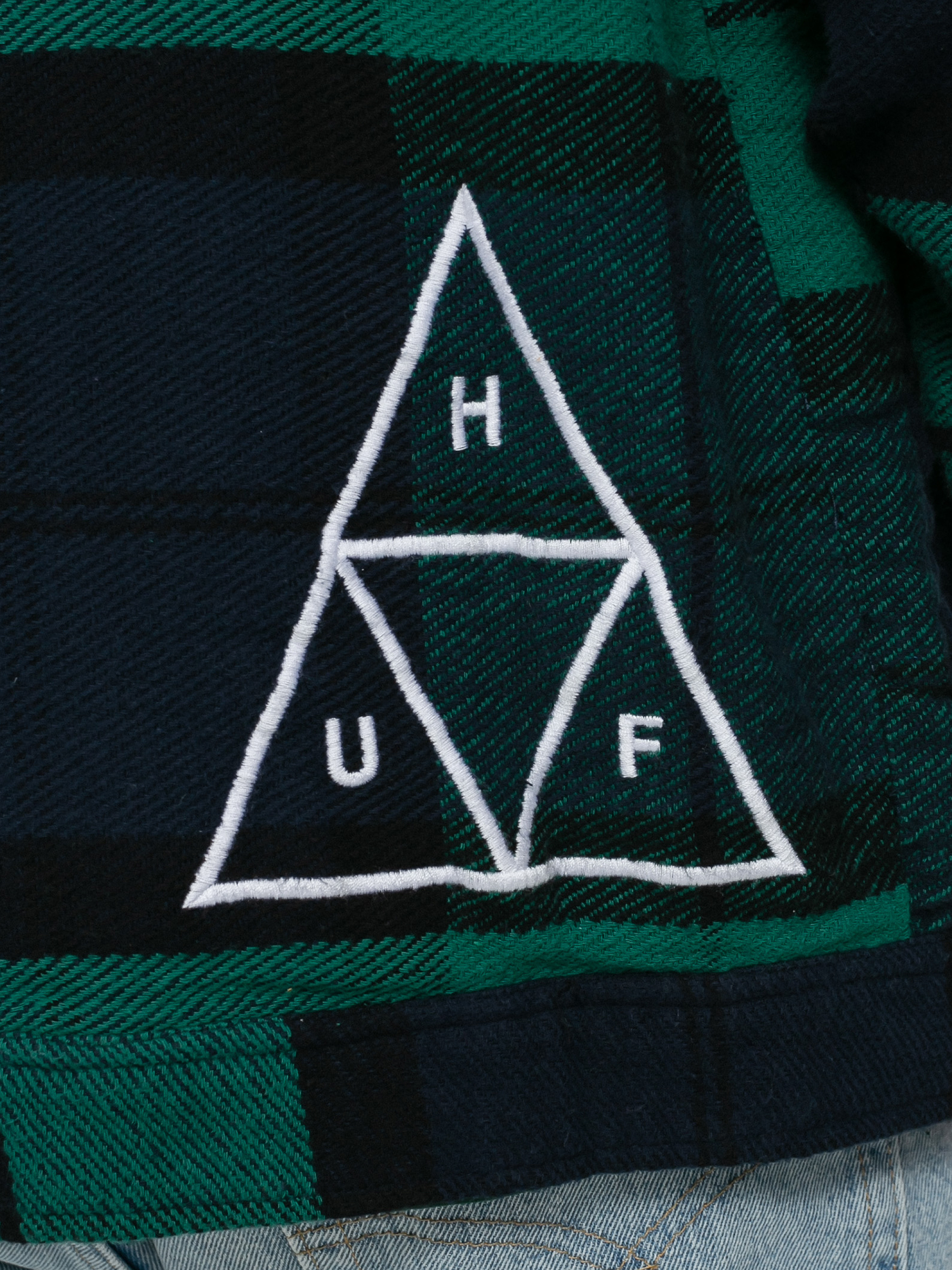 Koszula HUF X Pleasures Blackwatch (navy)
