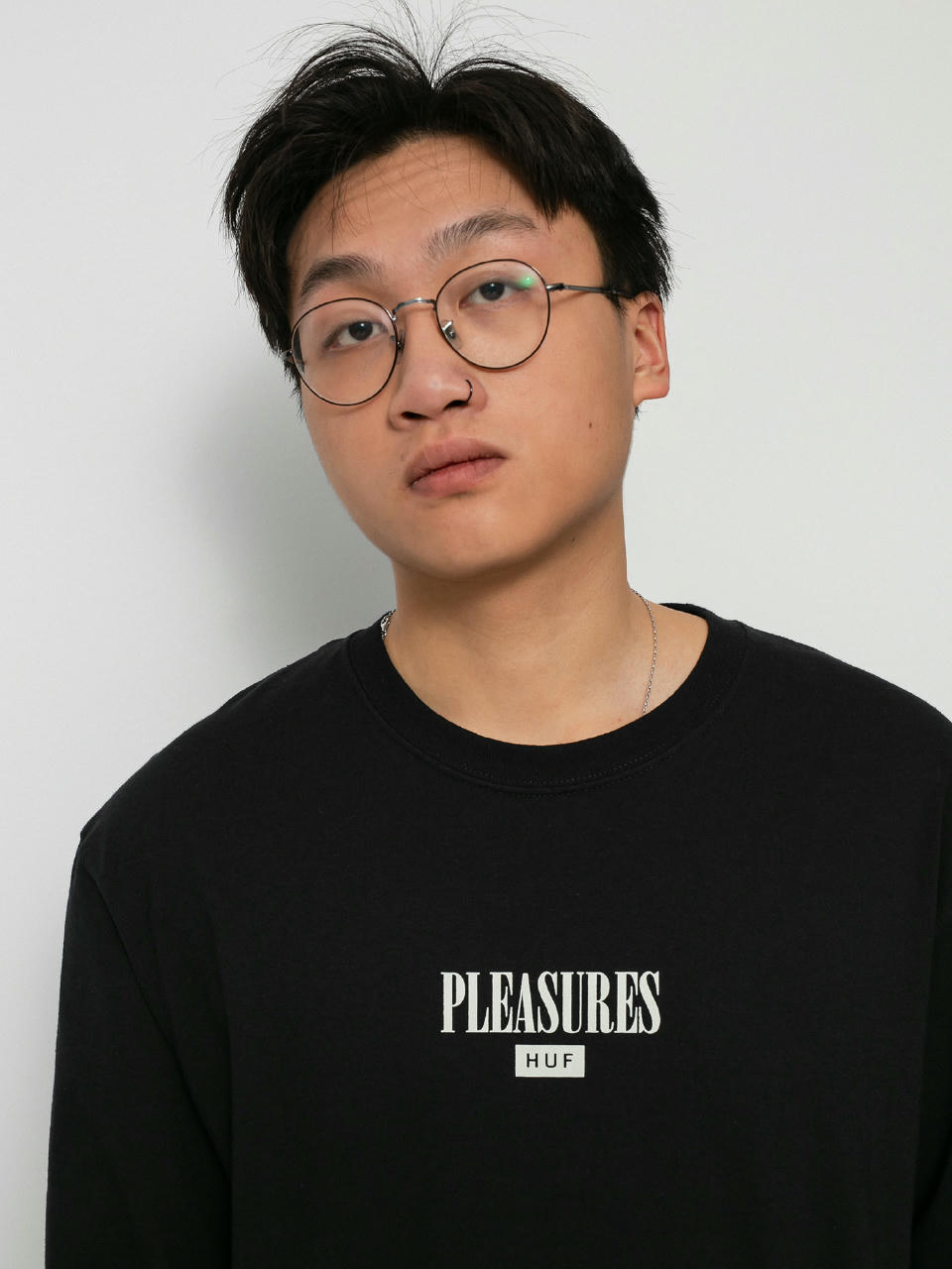 Longsleeve HUF X Pleasures Spore (black)