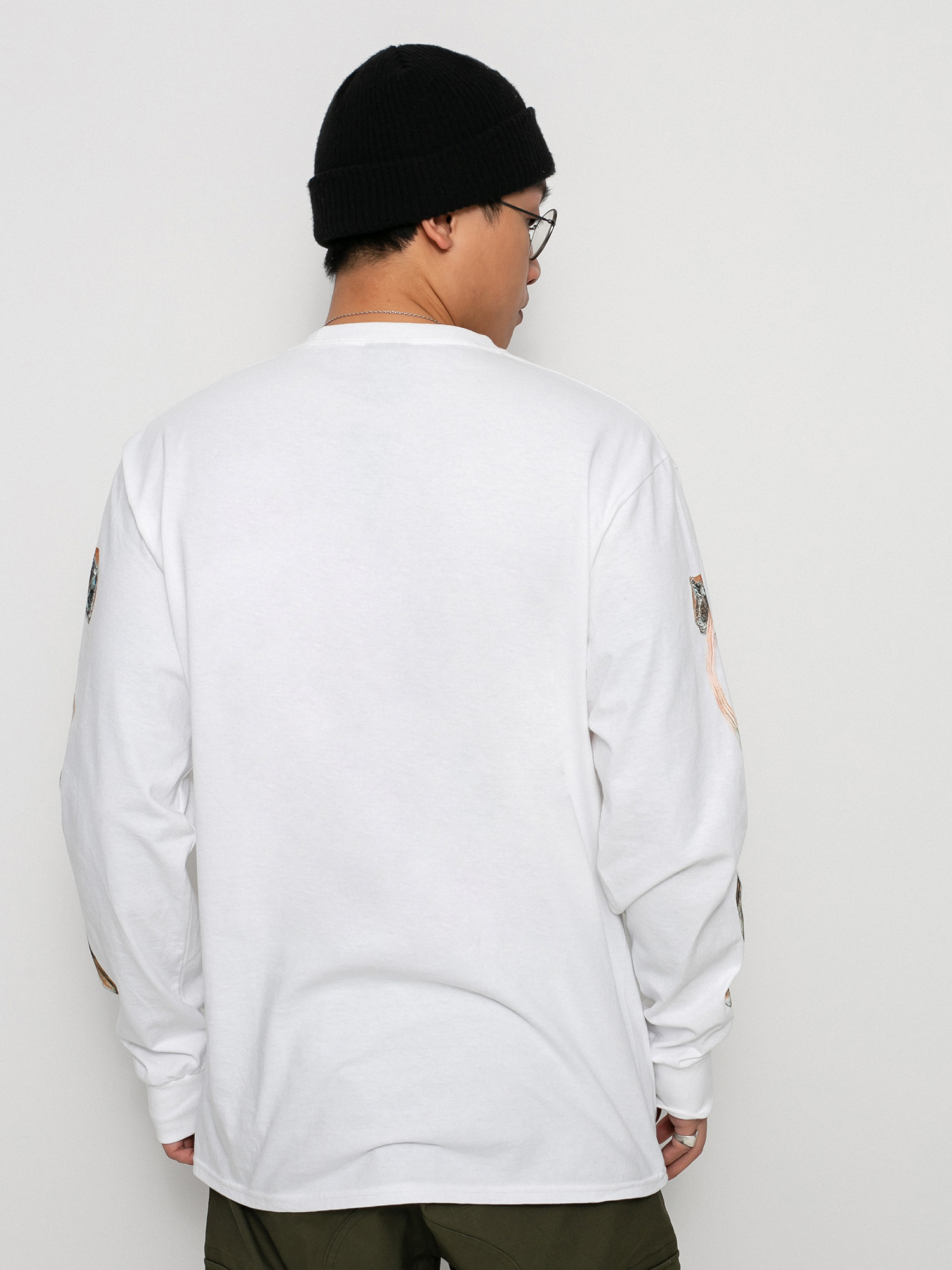 Longsleeve HUF X Pleasures Spore (white)