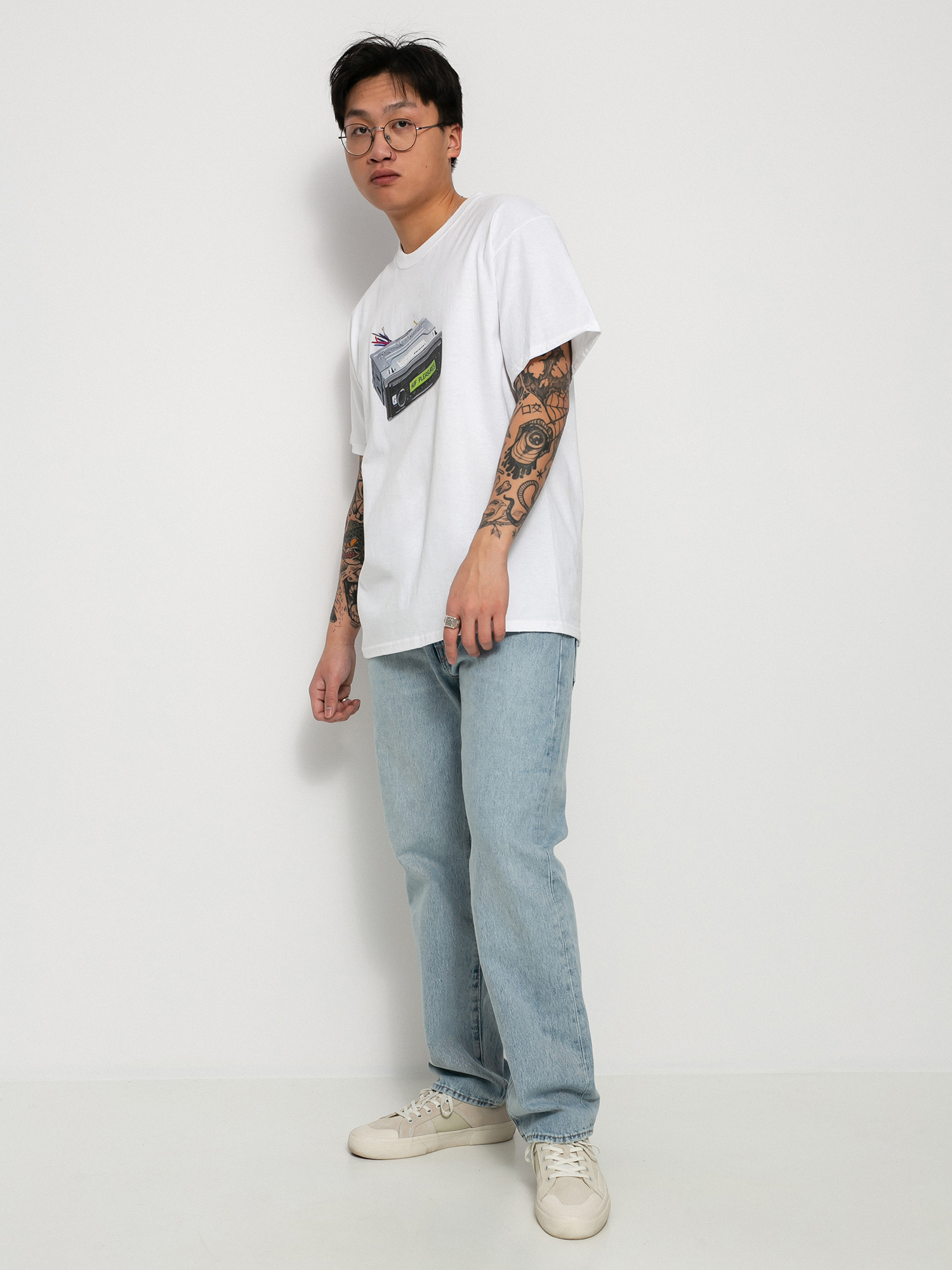 T-shirt HUF X Pleasures Head Unit (white)