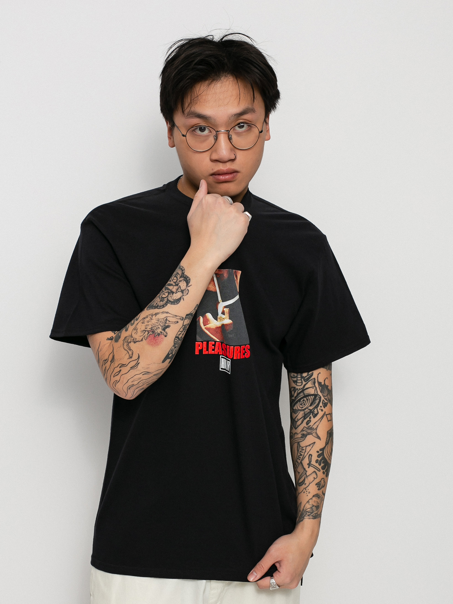 T-shirt HUF X Pleasures Together (black)