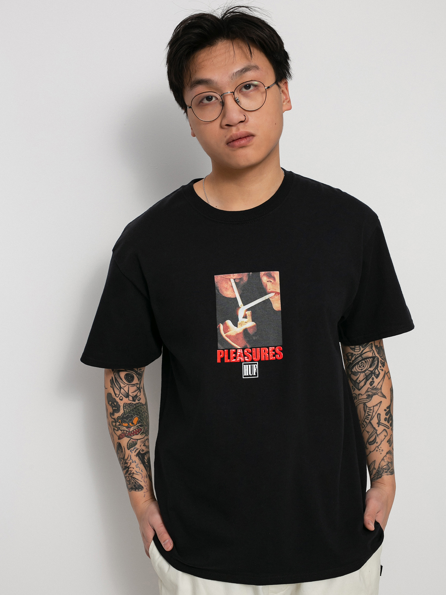 T-shirt HUF X Pleasures Together (black)