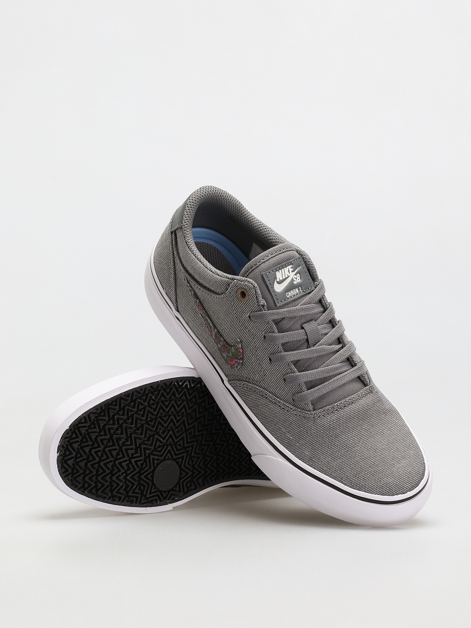Buty Nike SB Chron 2 Canvas Premium (cool grey/sangria sail white)
