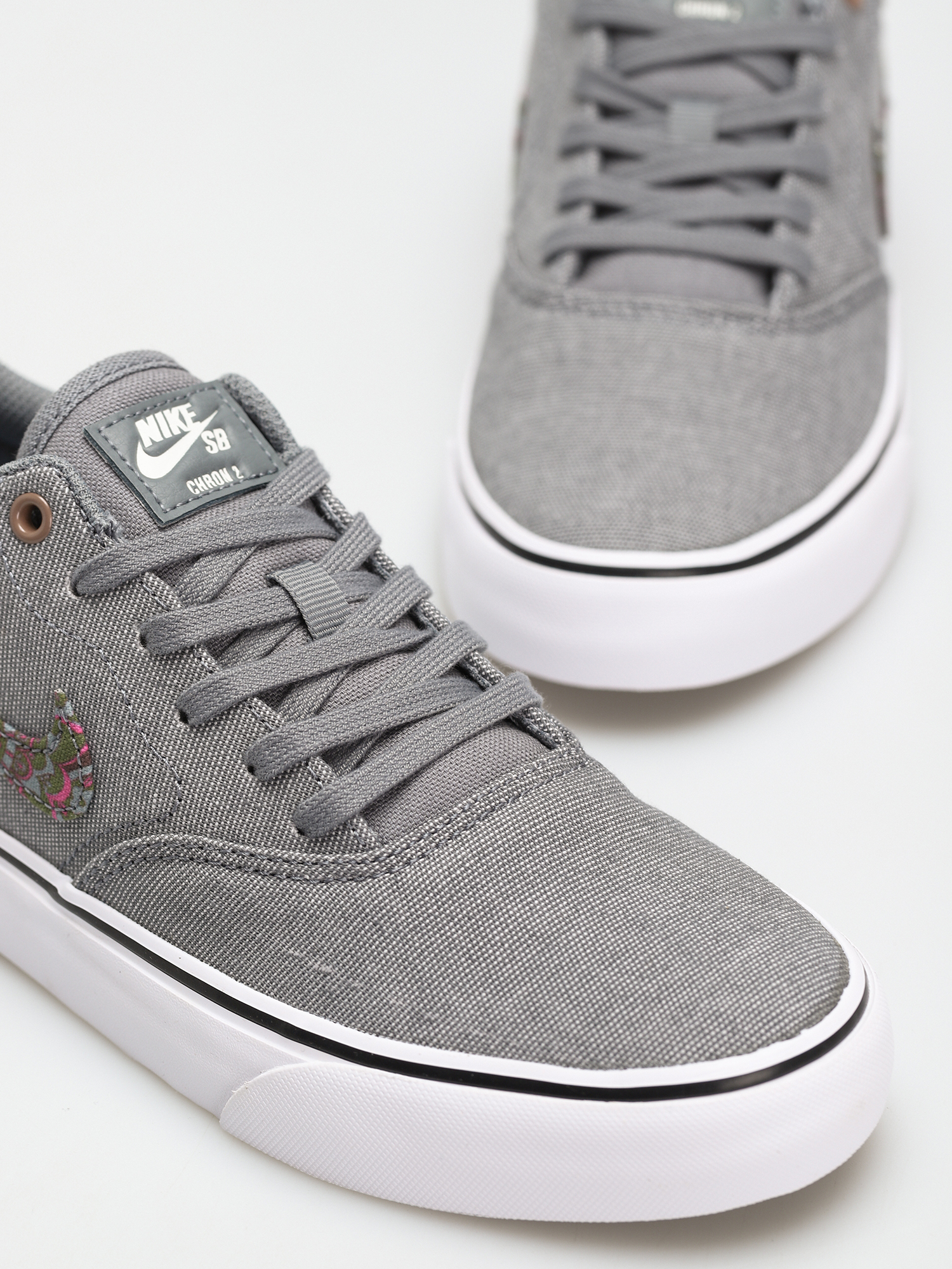 Buty Nike SB Chron 2 Canvas Premium (cool grey/sangria sail white)