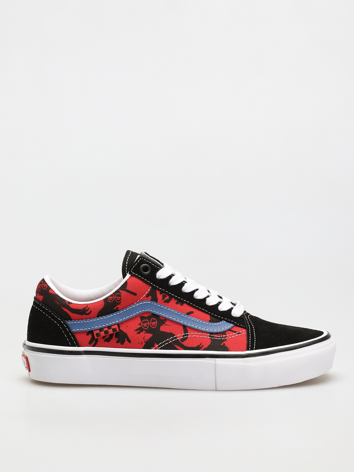 Buty Vans X KROOKED Skate Old Skool (by natas for ray/red)