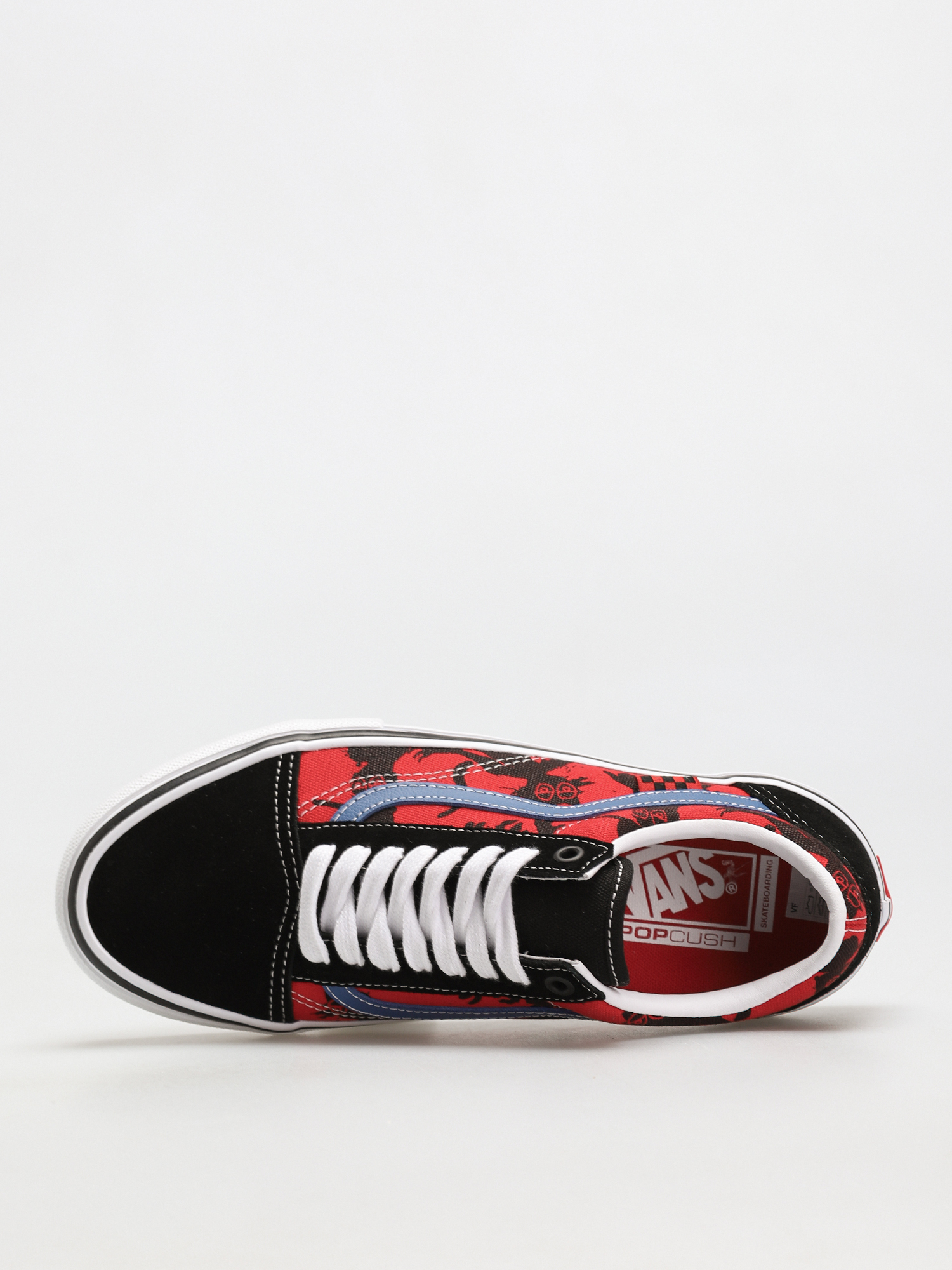 Buty Vans X KROOKED Skate Old Skool (by natas for ray/red)