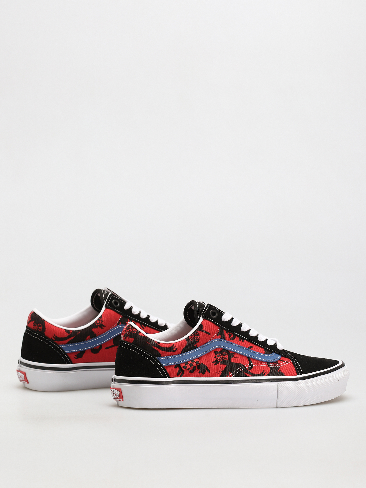 Buty Vans X KROOKED Skate Old Skool (by natas for ray/red)
