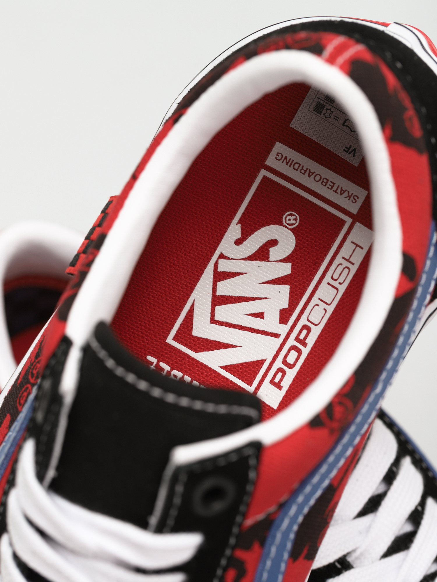 Buty Vans X KROOKED Skate Old Skool (by natas for ray/red)