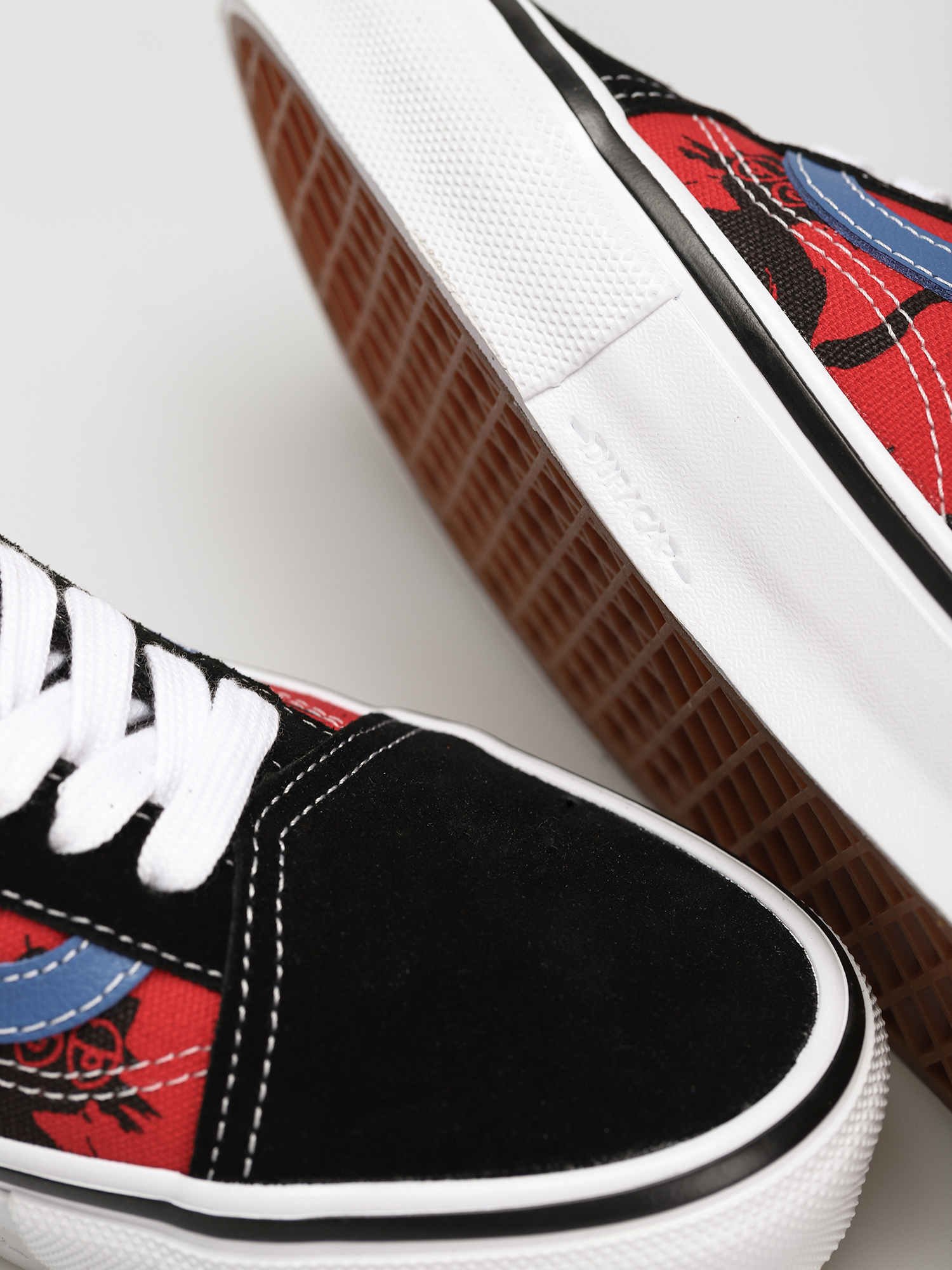 Buty Vans X KROOKED Skate Old Skool (by natas for ray/red)