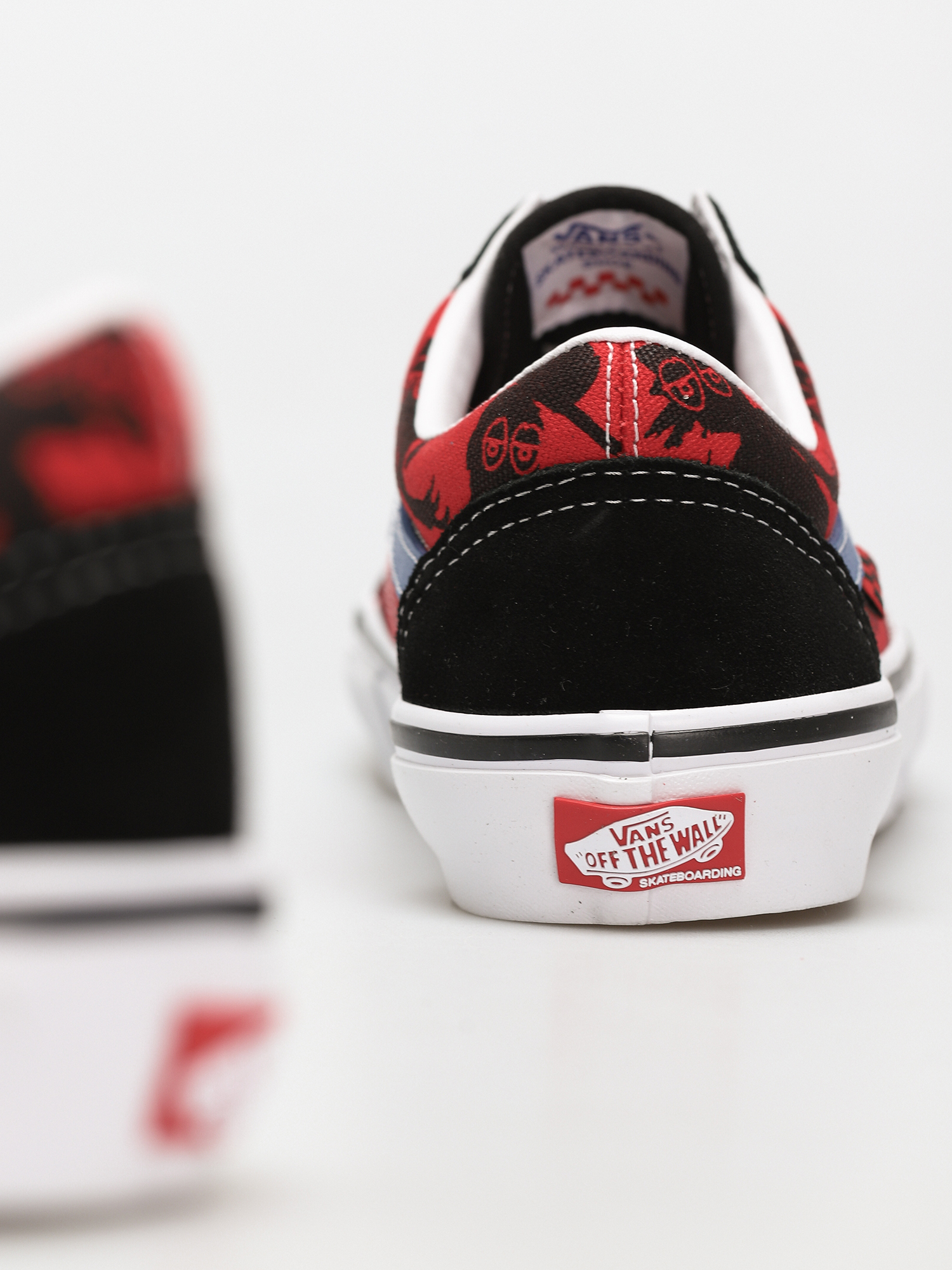Buty Vans X KROOKED Skate Old Skool (by natas for ray/red)