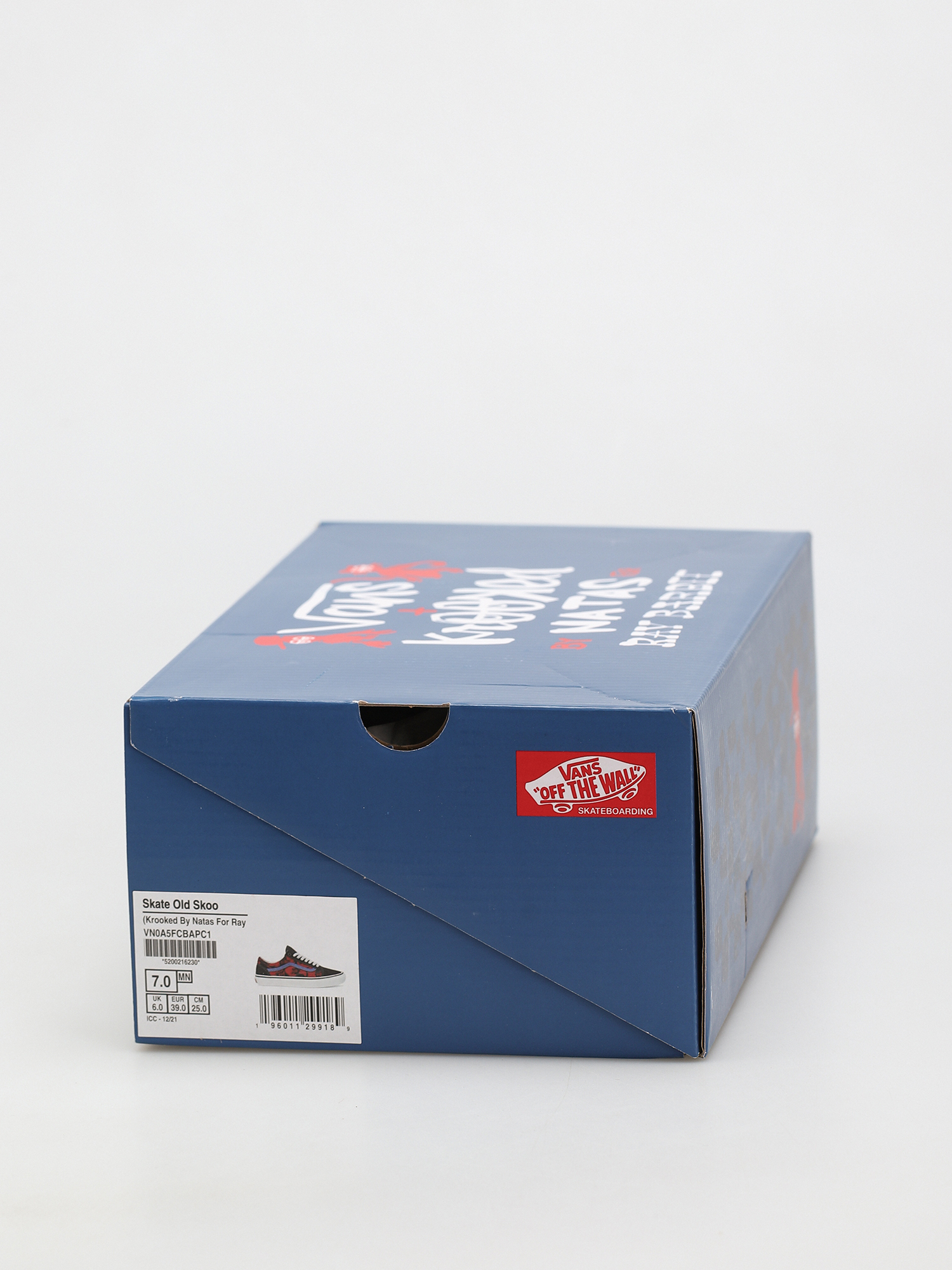 Buty Vans X KROOKED Skate Old Skool (by natas for ray/red)