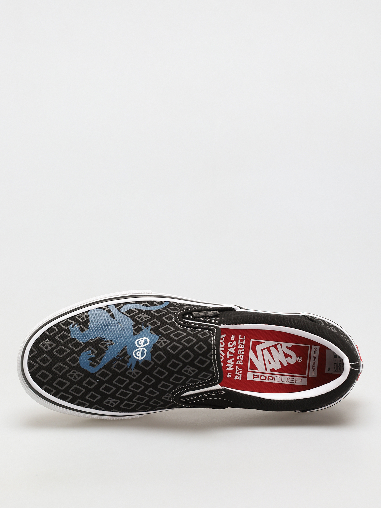 Buty Vans X KROOKED Skate Slip On (by natas for ray/black)