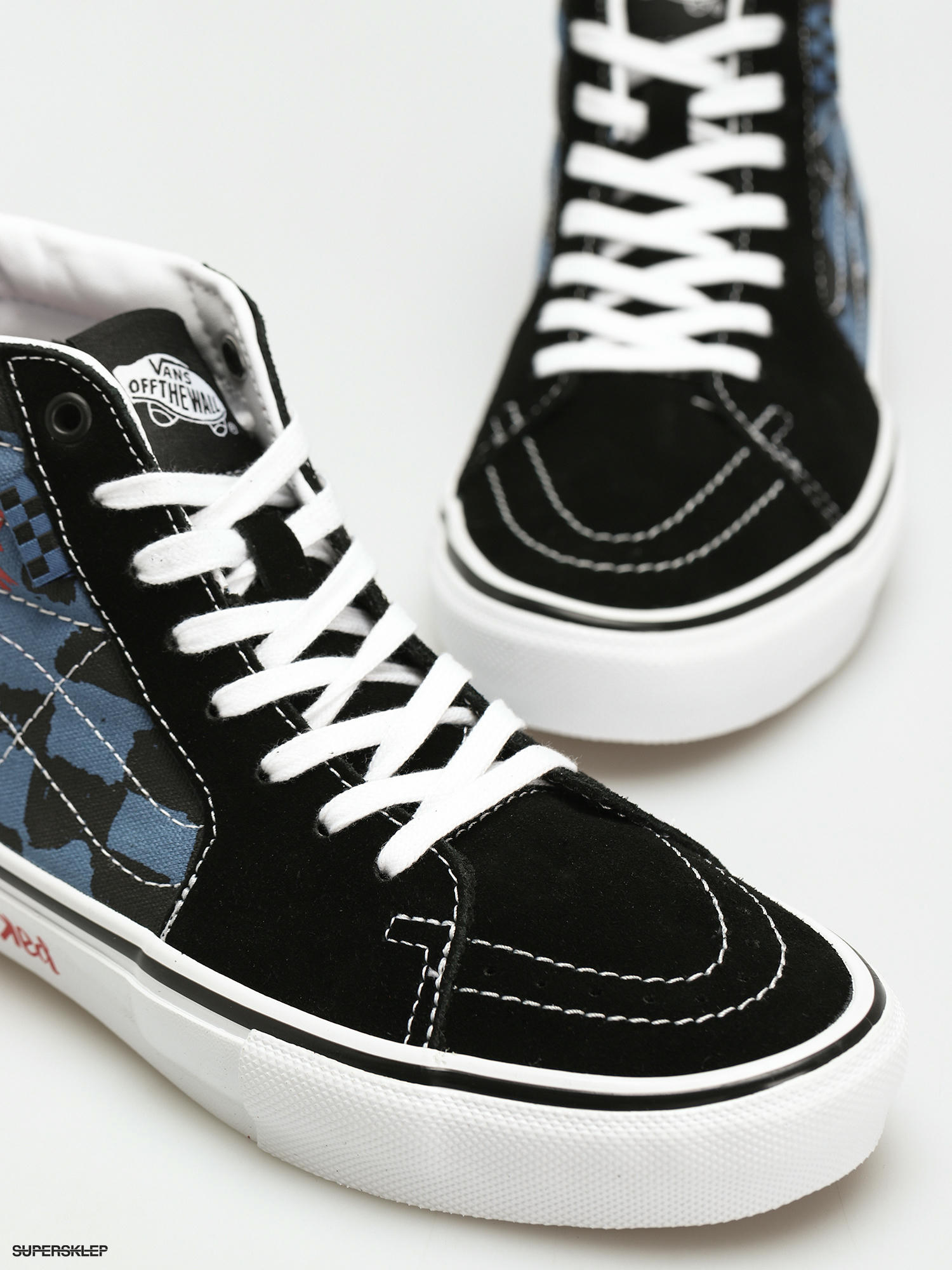 Buty Vans X KROOKED Skate Sk8 Hi (by natas for ray/blue)