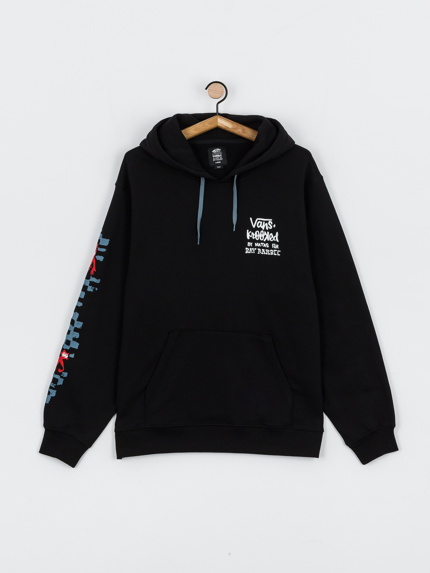 Bluza z kapturem Vans X KROOKED By Natas For Ray HD (black)