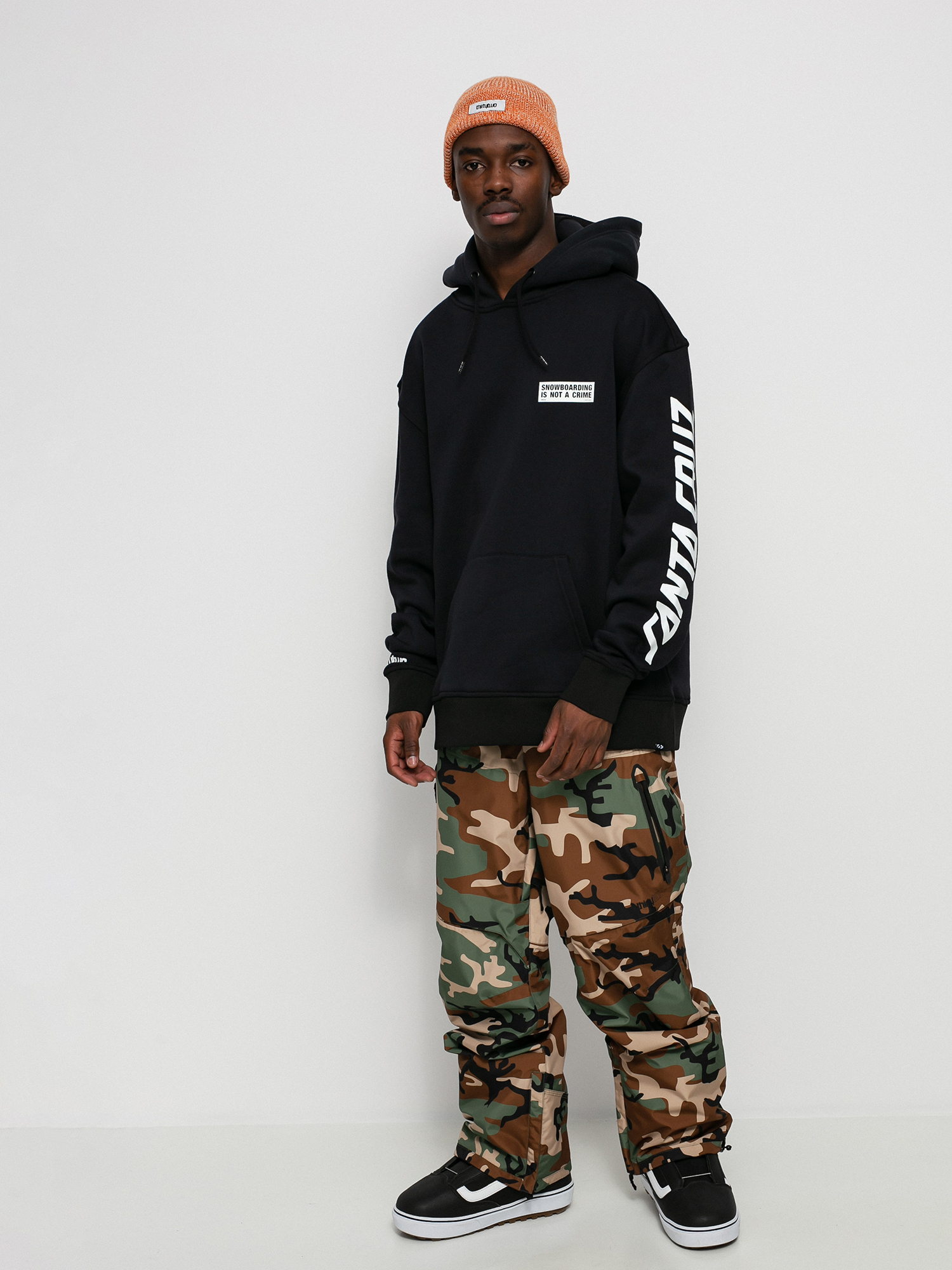 Bluza z kapturem ThirtyTwo Santa Cruz Repel HD (black/white)