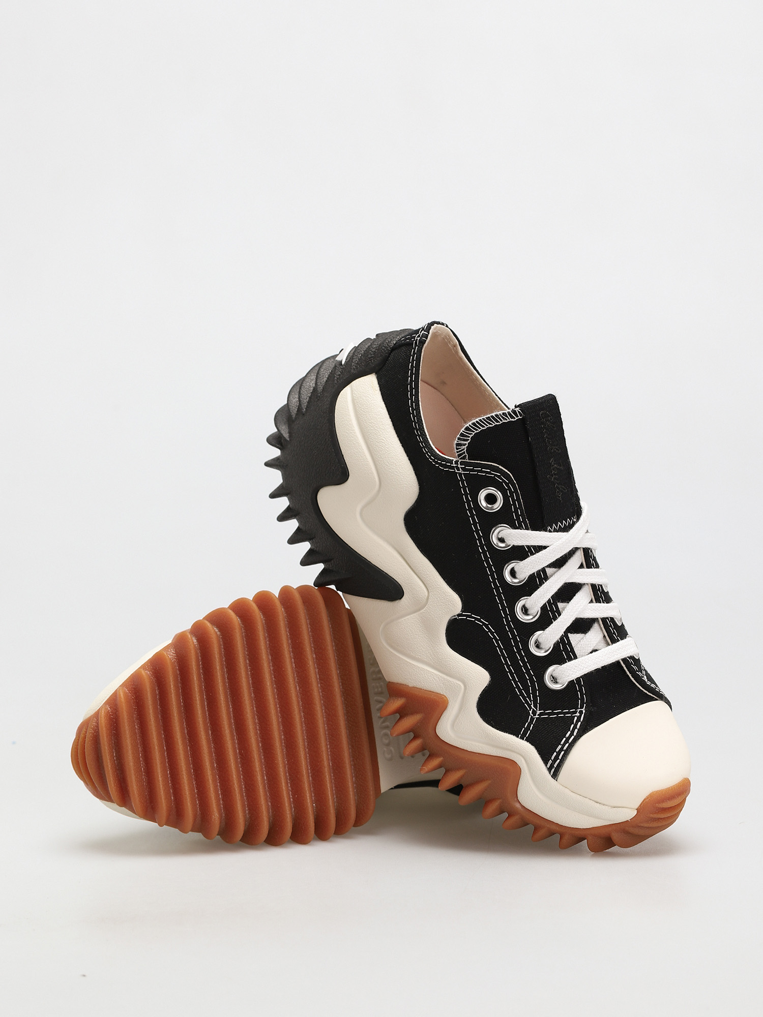 CONVERSE RUN STAR MOTION BLACKハイカットスニーカー Converse Run Star Motion buty sportowe damskie, Biała czarna