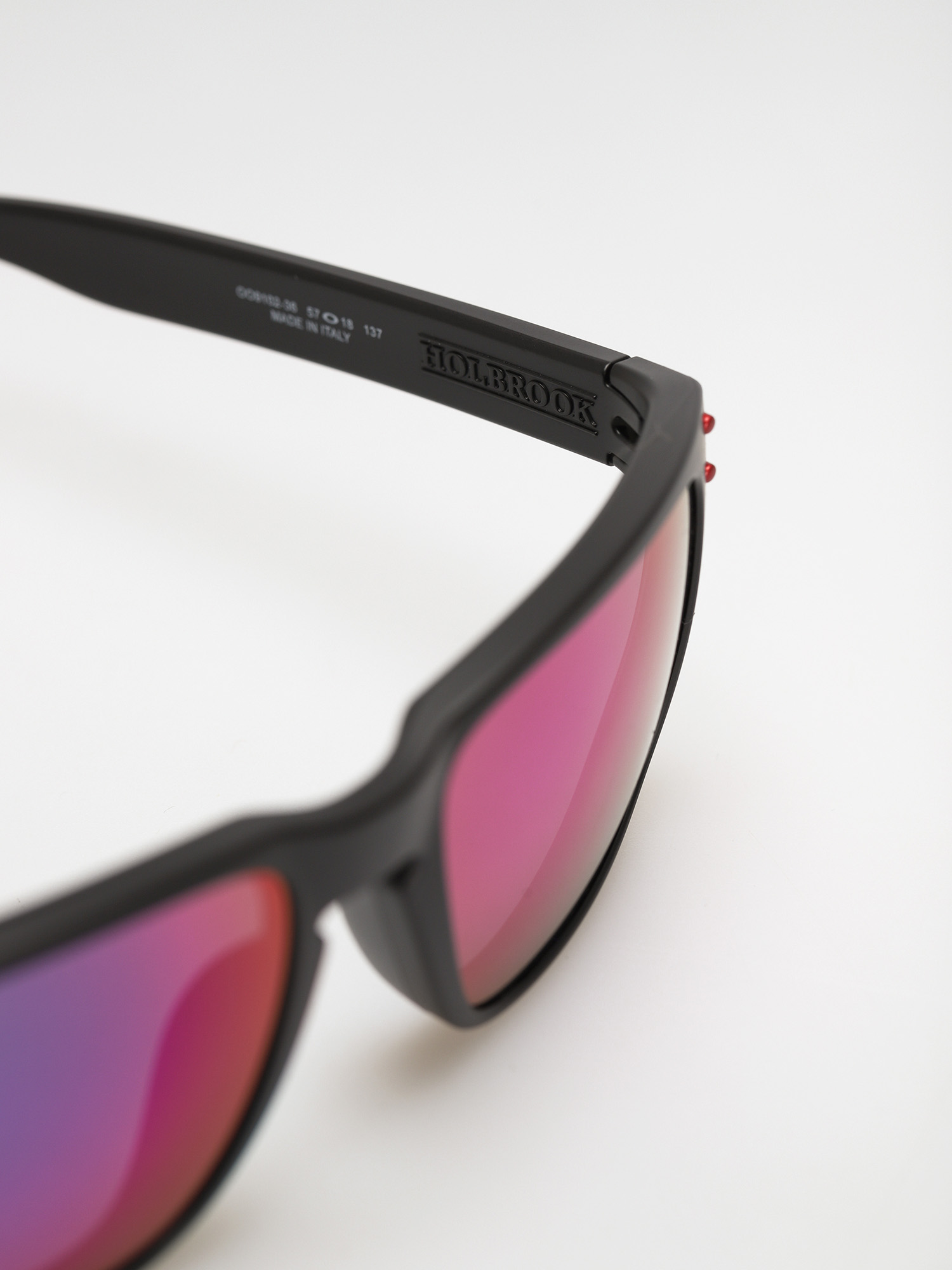 Okulary przeciwsłoneczne Oakley Holbrook (matte black/positive red iridium)