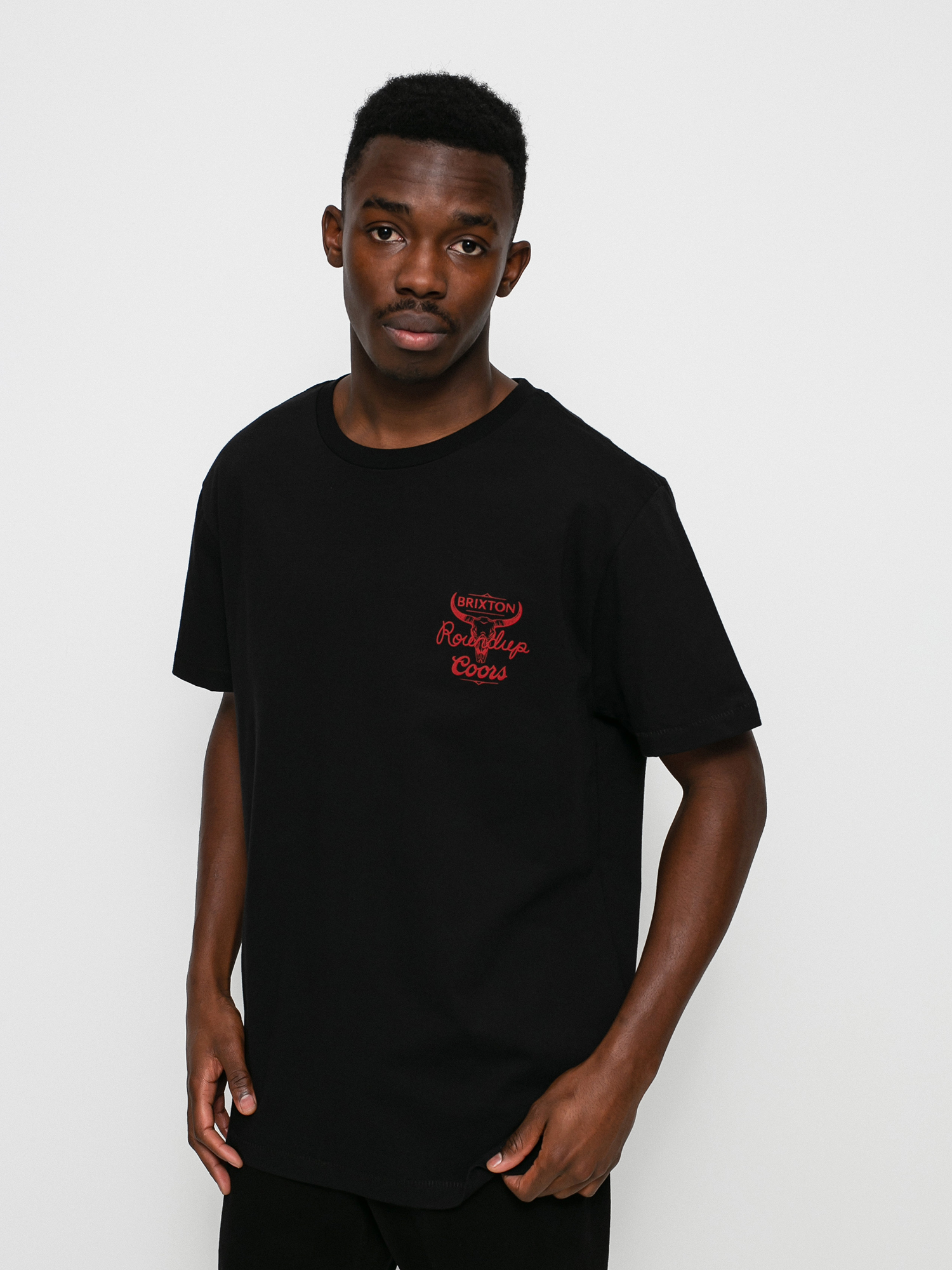 T-shirt Brixton Coors Roundup Tlrt (black)