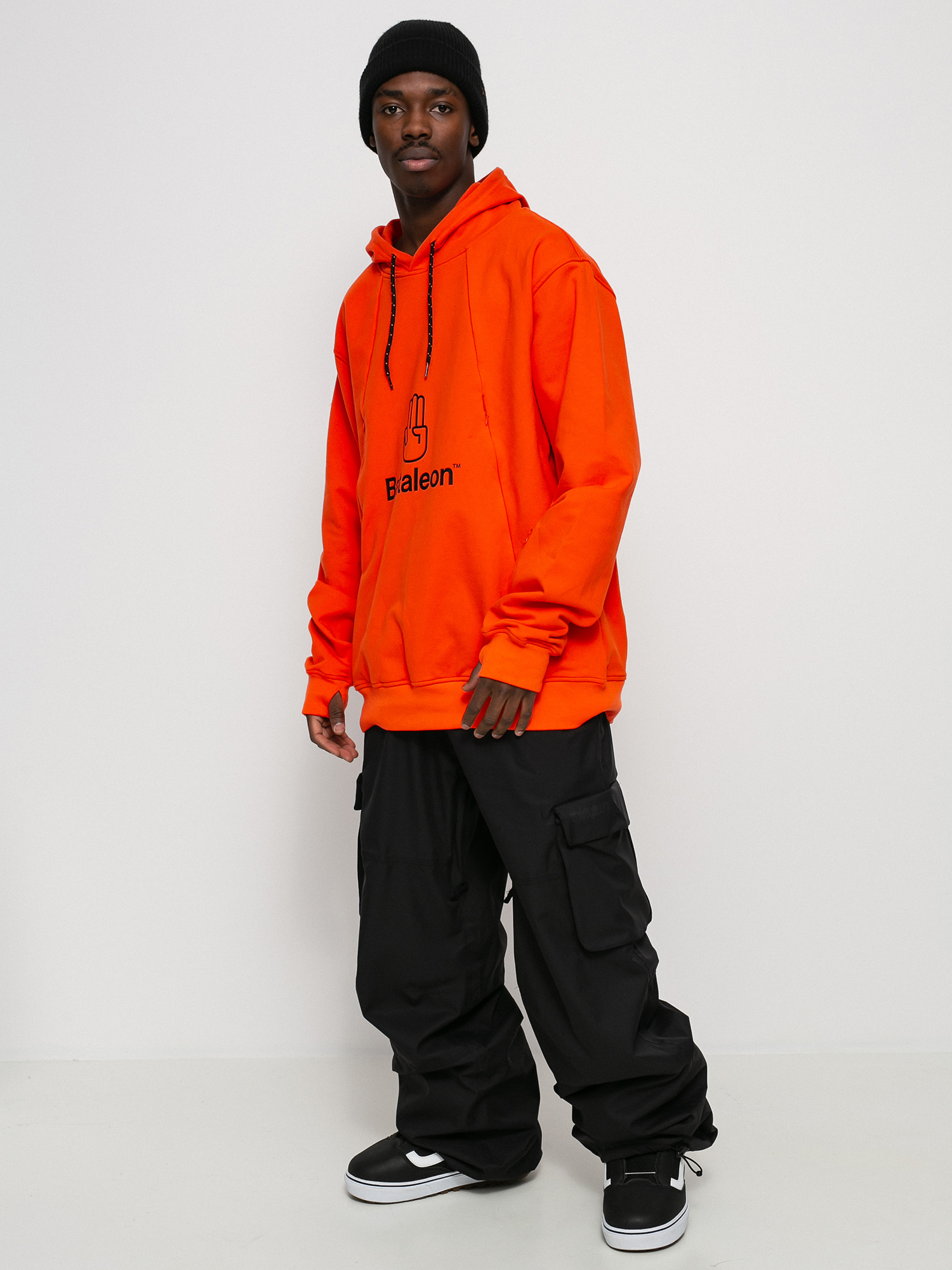 Męska Bluza z kapturem Bataleon Snowproof Delta HD (coral red)