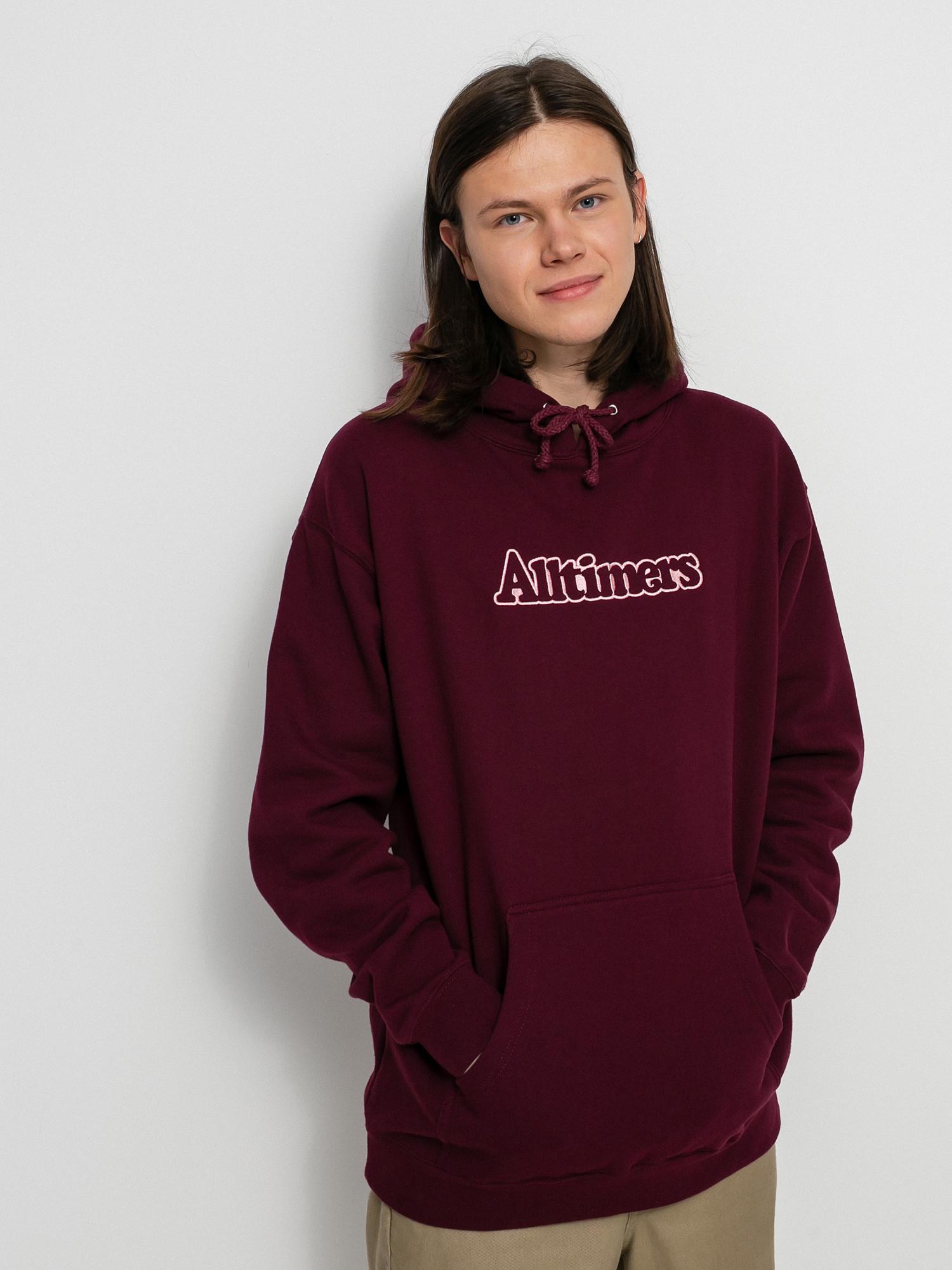 Bluza z kapturem Alltimers Tonal Embroidered Broadway HD (maroon)