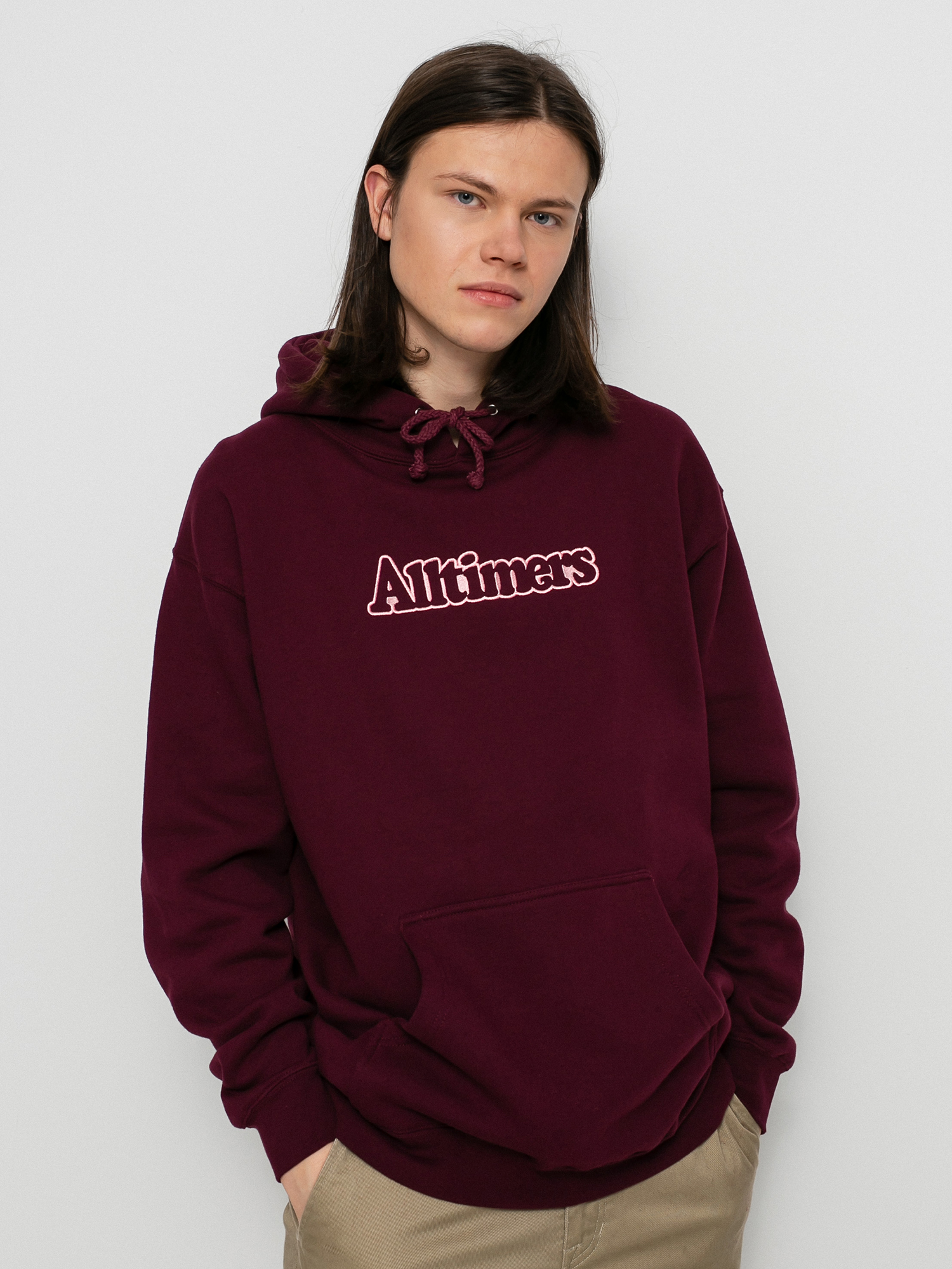 Bluza z kapturem Alltimers Tonal Embroidered Broadway HD (maroon)